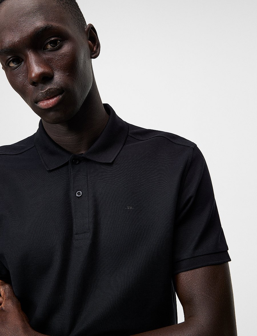 J. Lindeberg - Troy Pique Polo Shirt - black - 5