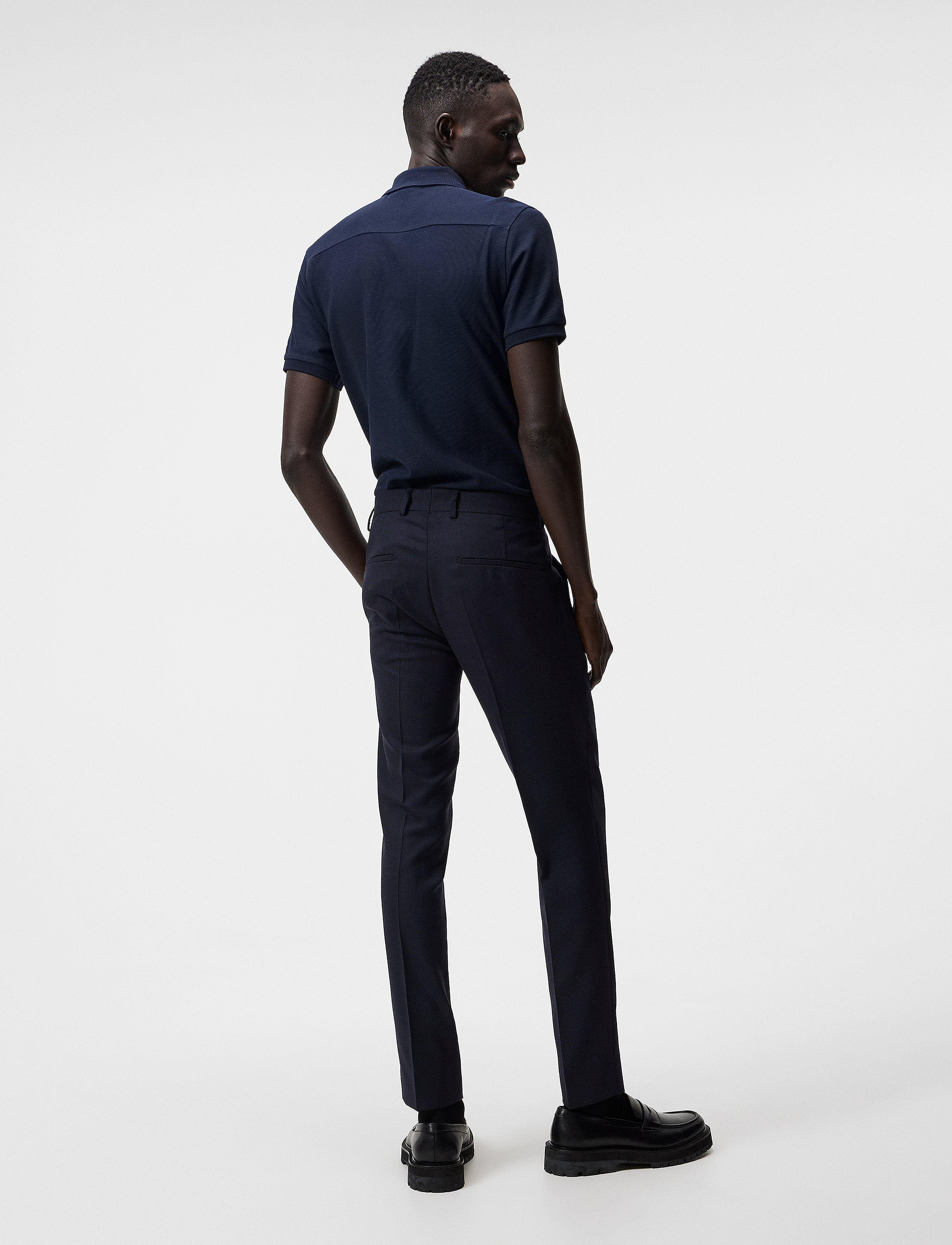 J. Lindeberg - Troy Pique Polo Shirt - jl navy - 3