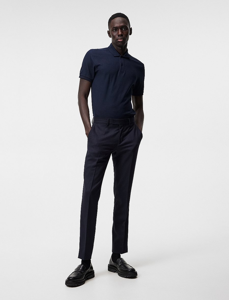 J. Lindeberg - Troy Pique Polo Shirt - jl navy - 4