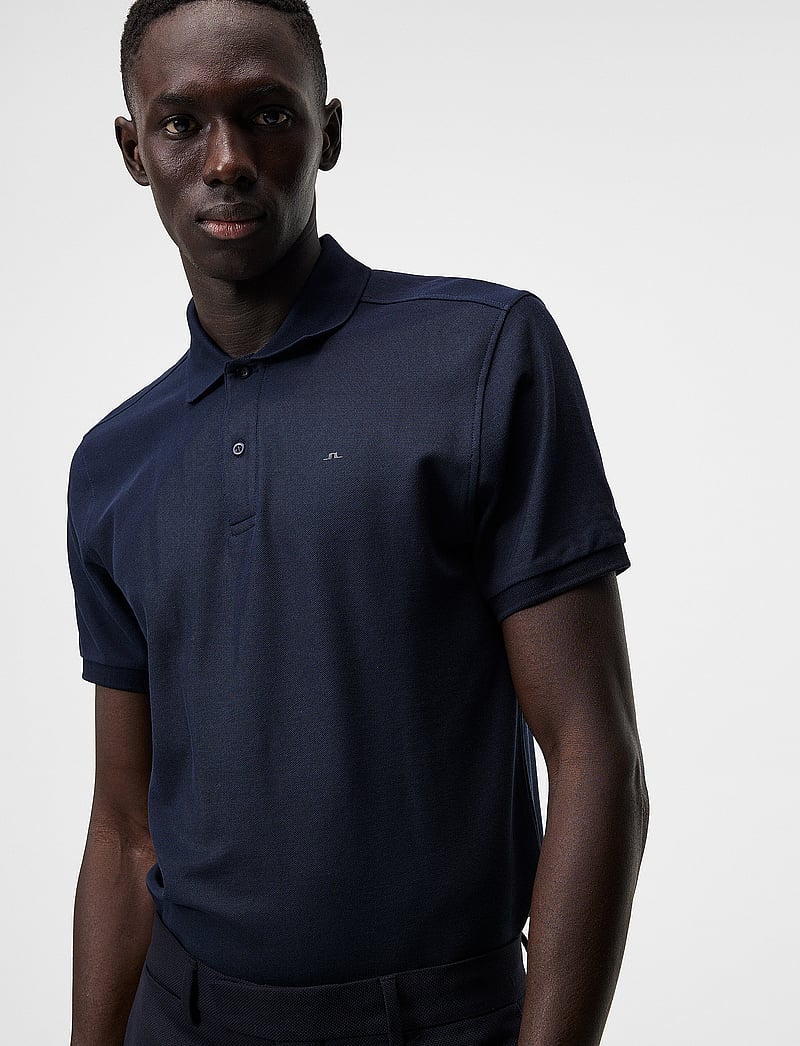 J. Lindeberg - Troy Pique Polo Shirt - kortärmade pikéer - jl navy - 5