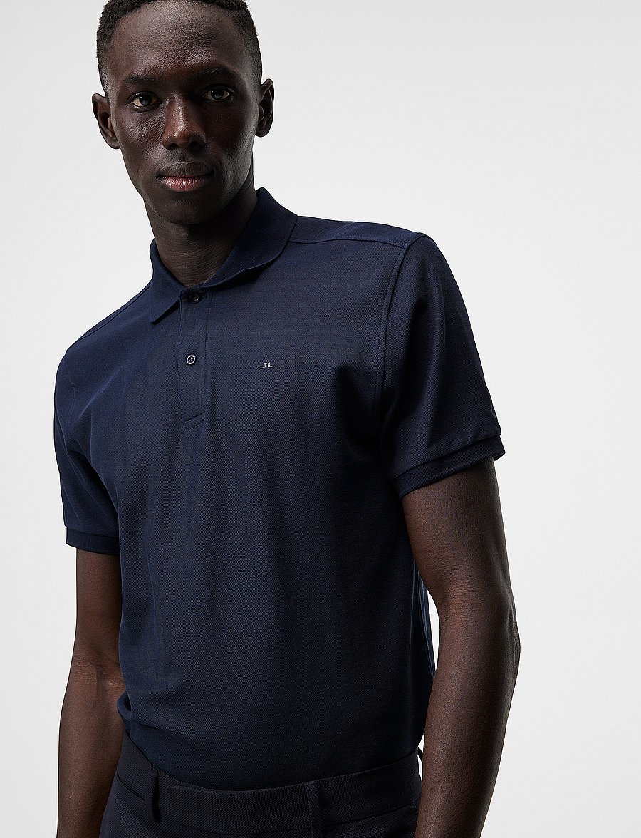 J. Lindeberg - Troy Pique Polo Shirt - jl navy - 5