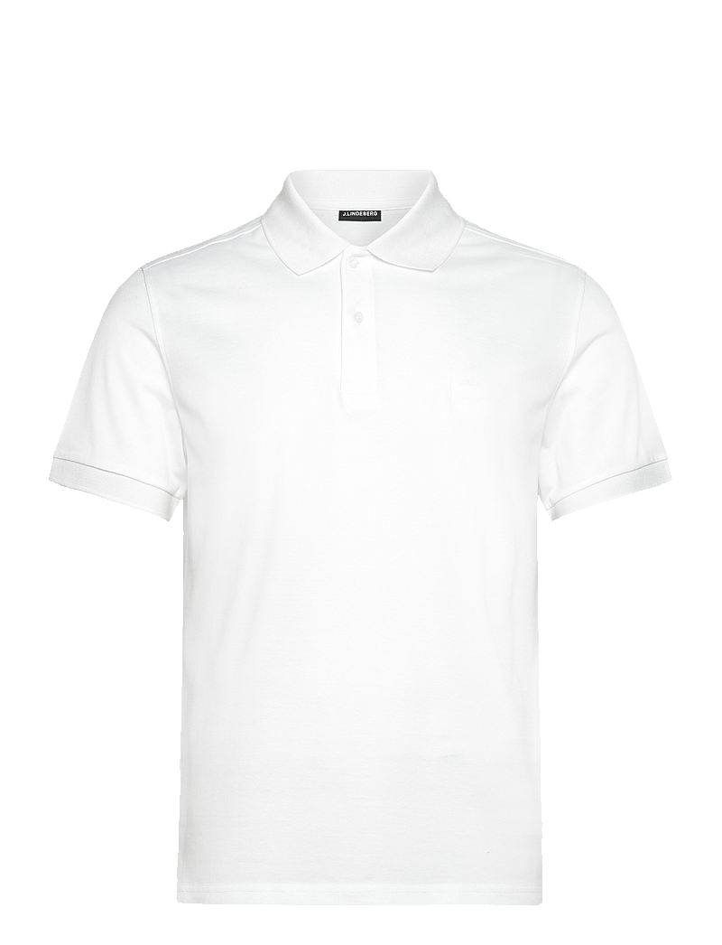 J. Lindeberg - Troy Pique Polo Shirt - kortärmade pikéer - white - 1