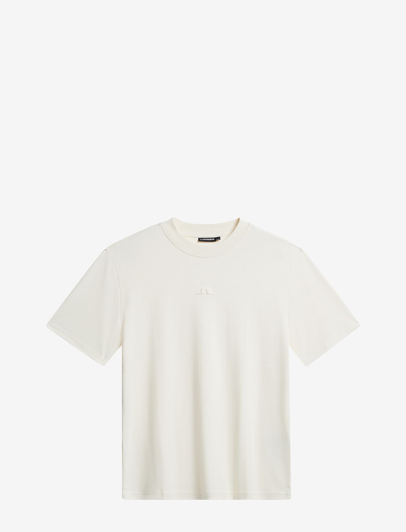 J. Lindeberg - Adan Logo Mock Neck Tee - basic t-shirts - cloud white - 0
