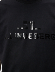 J. Lindeberg - Parcy Logo Tee - kortärmade t-shirts - black - 4