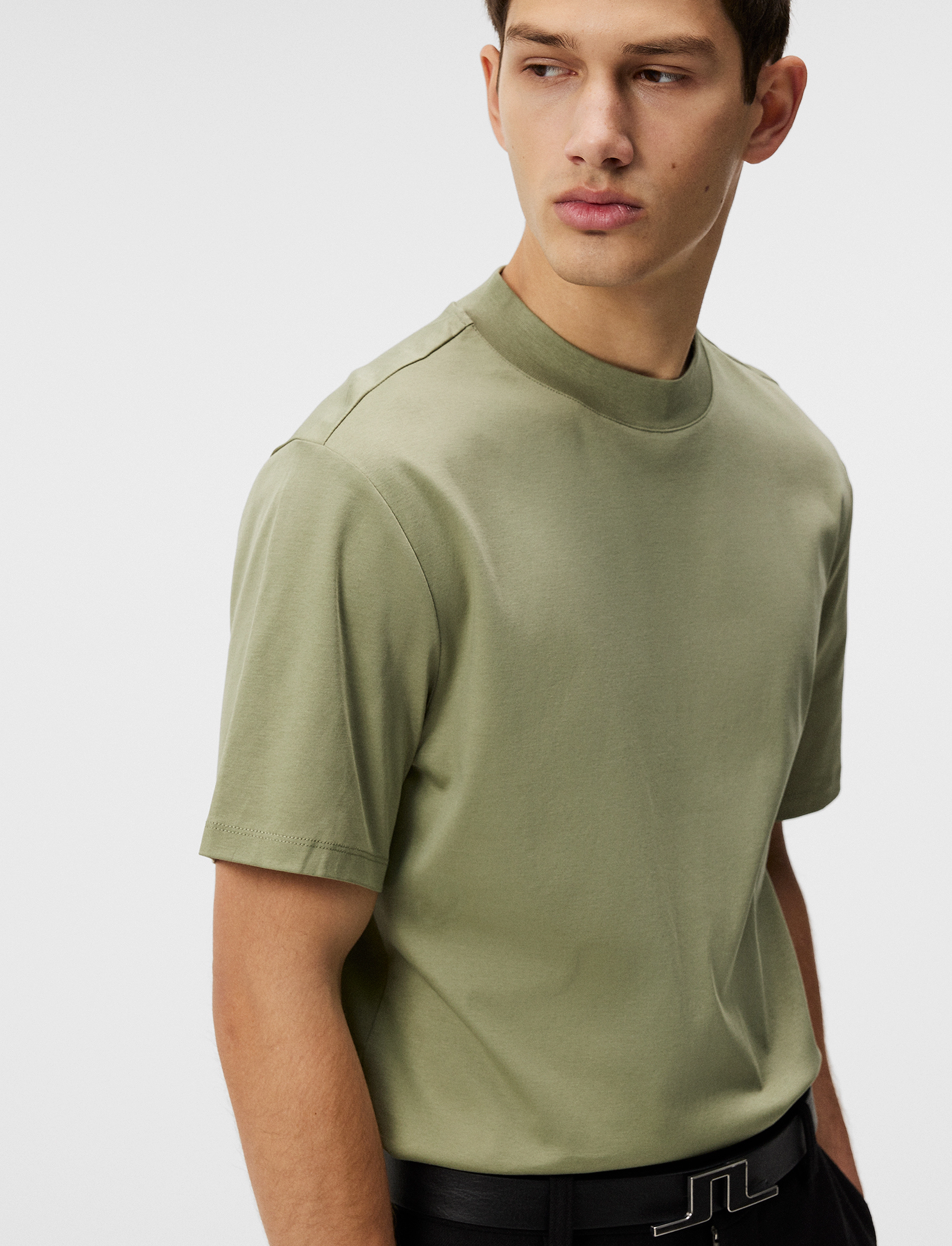 J. Lindeberg - Ace Mock Neck T-shirt - oil green - 5
