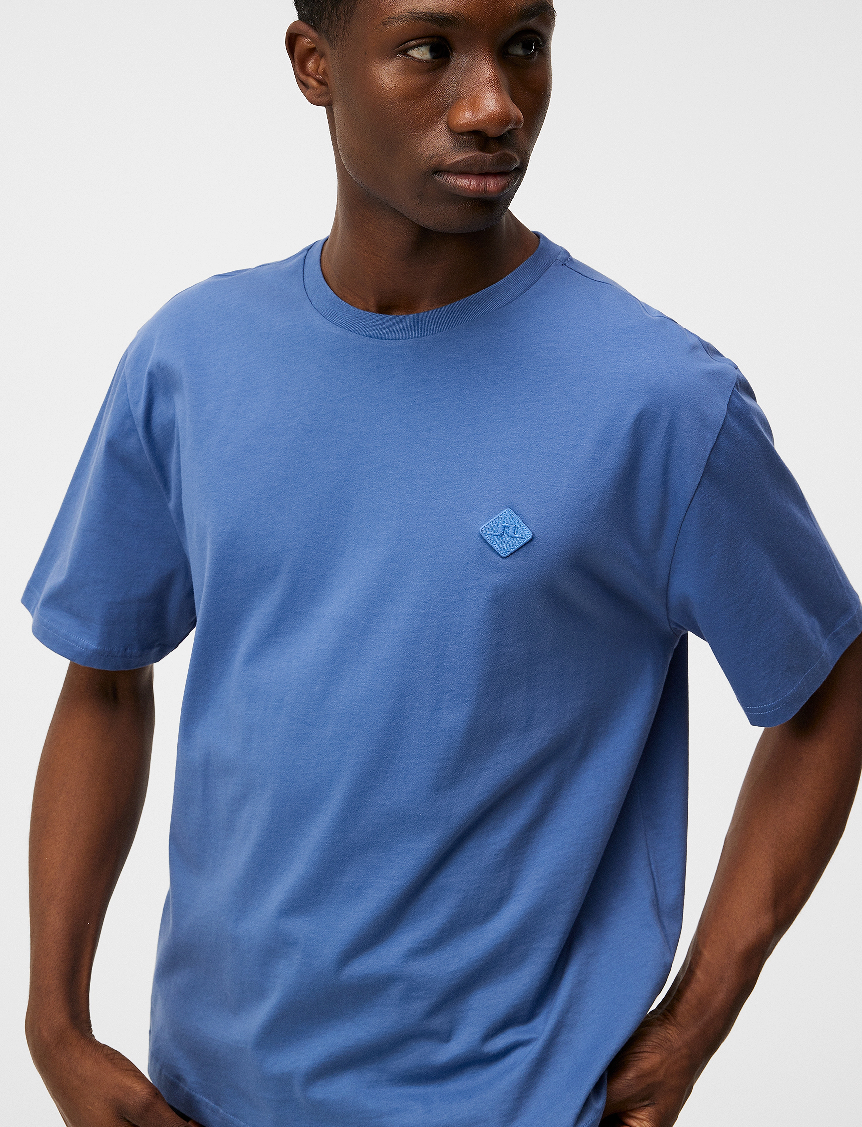 J. Lindeberg - Hale Logo Patch T-Shirt - bijou blue - 5