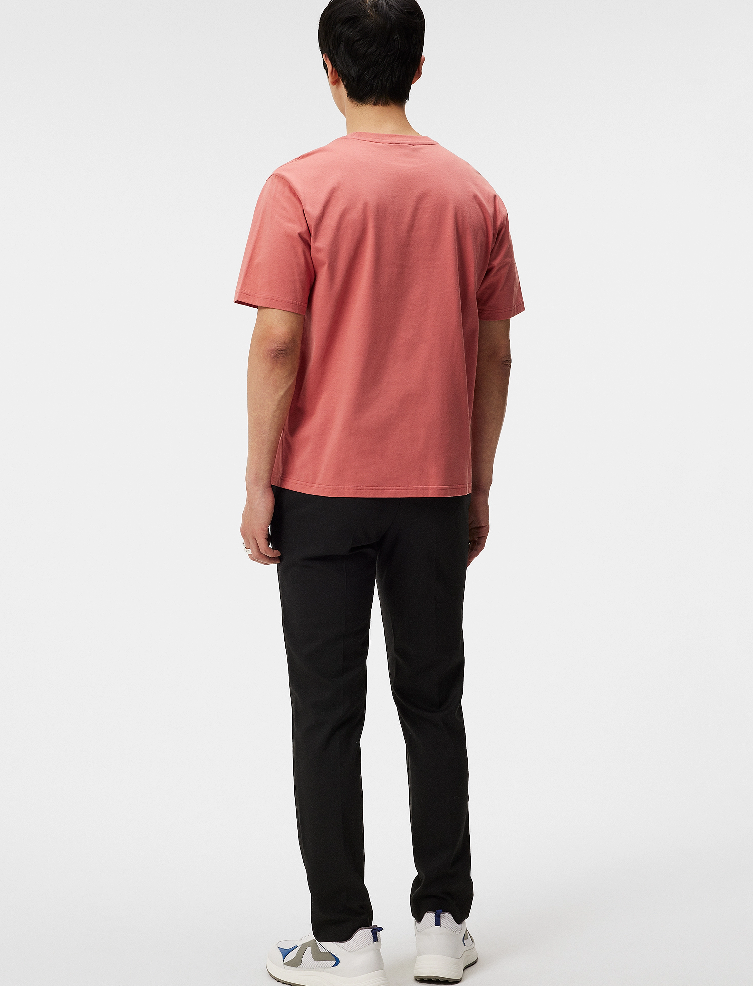 J. Lindeberg - Hale Logo Patch T-Shirt - dusty cedar - 3