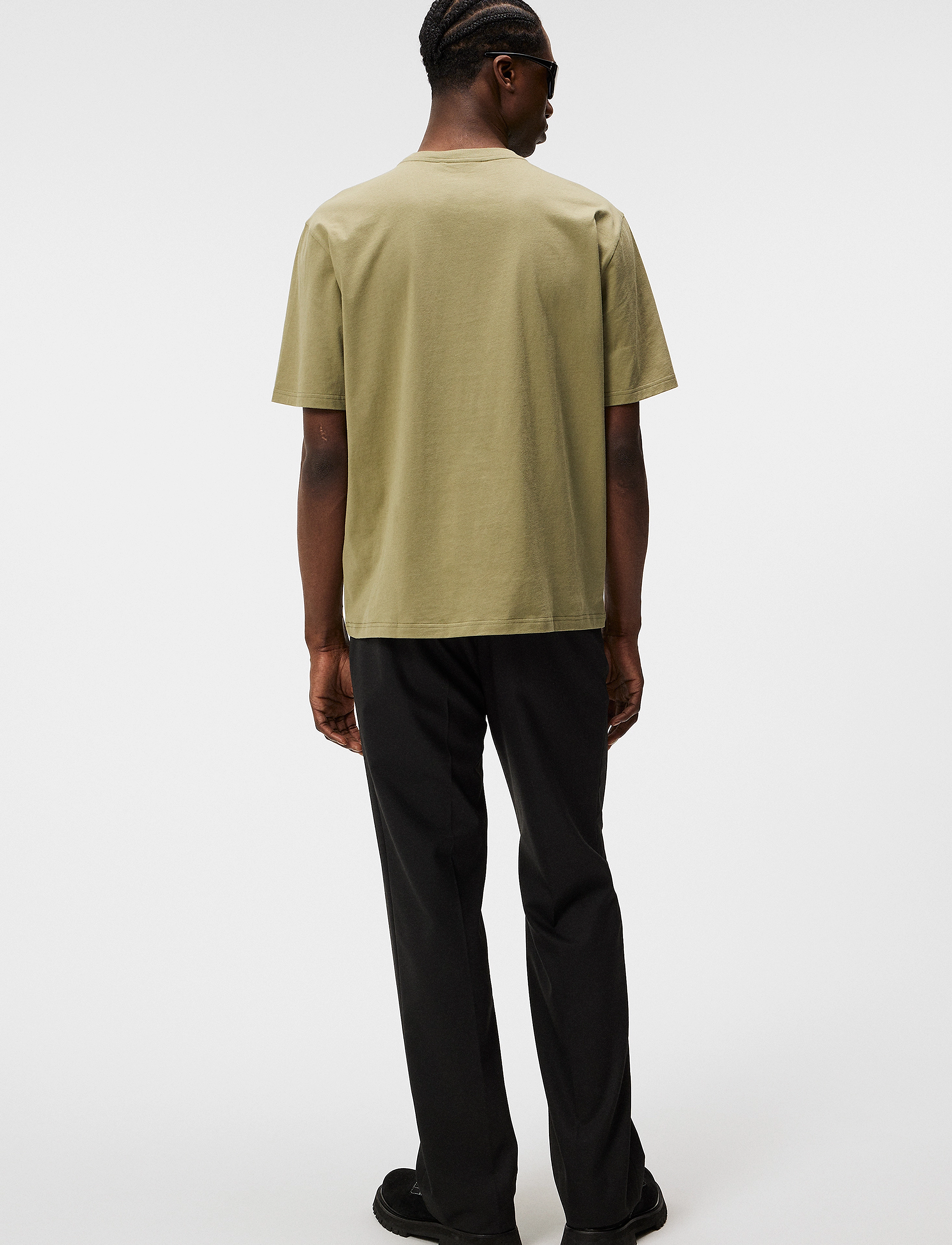 J. Lindeberg - Hale Logo Patch T-Shirt - oil green - 3