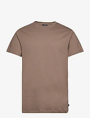 J. Lindeberg - Sid Basic T-Shirt - basic shirts - walnut - 1