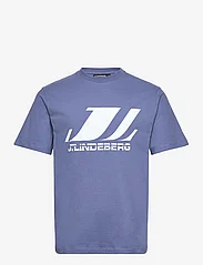 J. Lindeberg - Parcy Logo Tee - nordisk stil - bijou blue - 0
