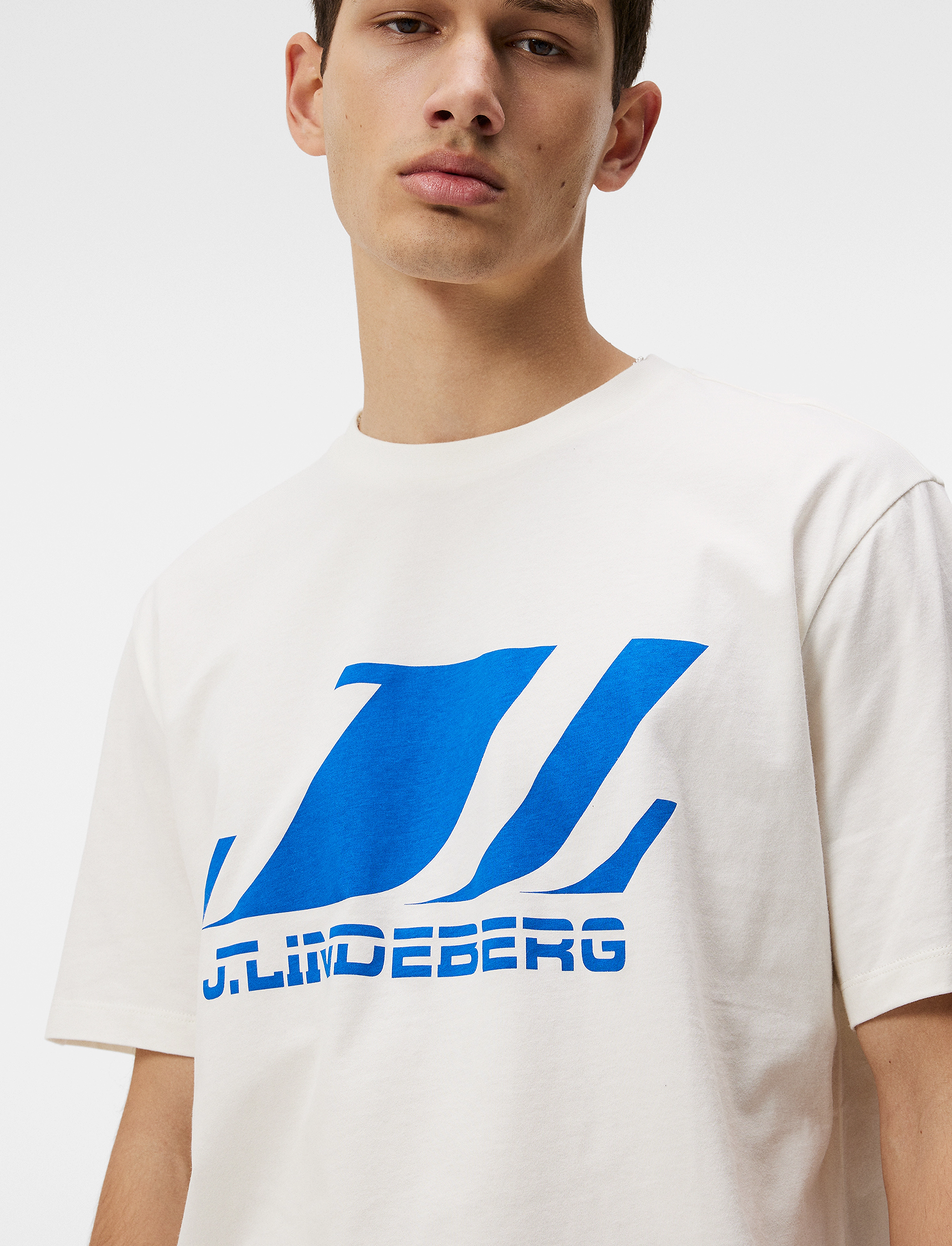J. Lindeberg - Parcy Logo Tee - cloud white - 5
