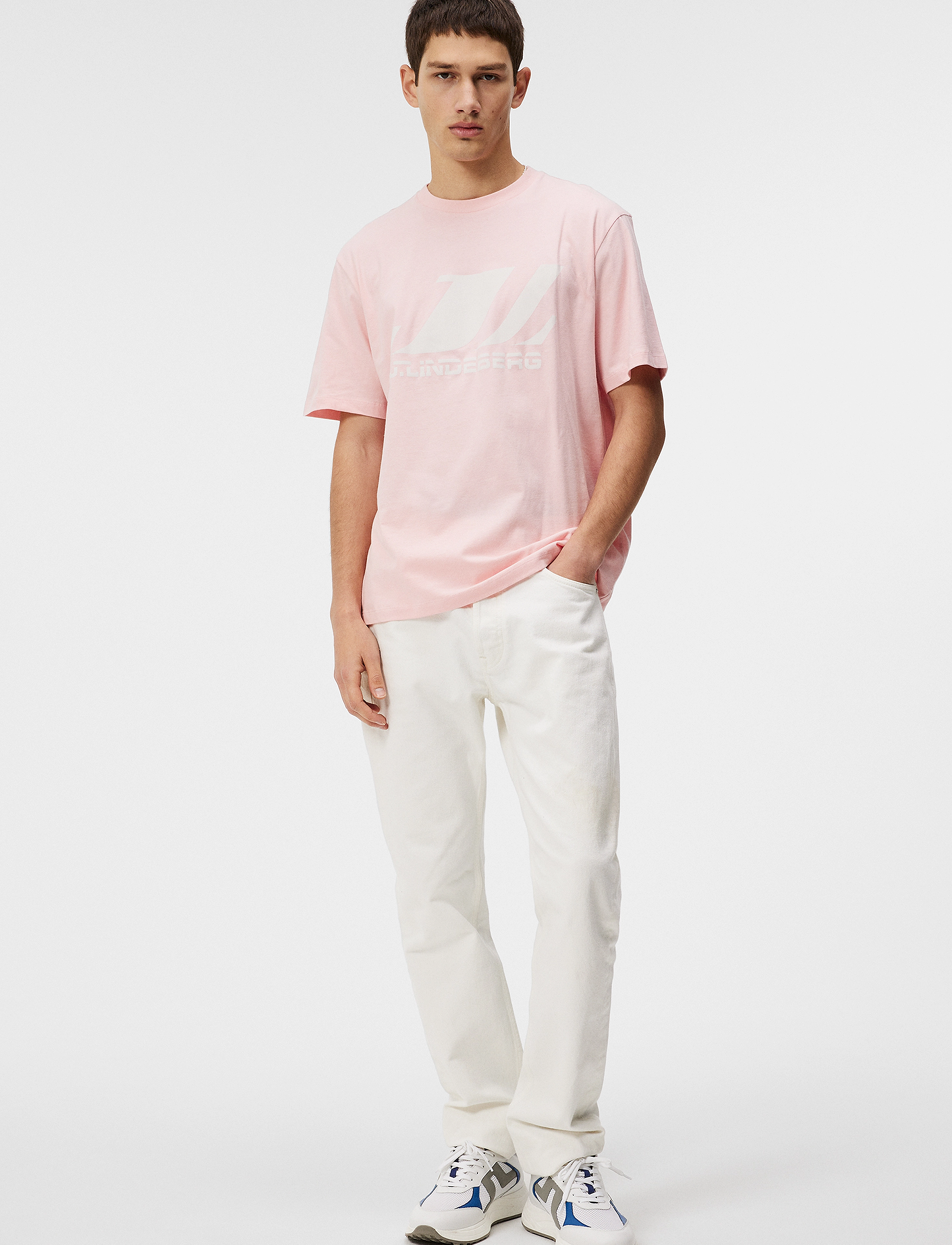 J. Lindeberg - Parcy Logo Tee - powder pink - 5