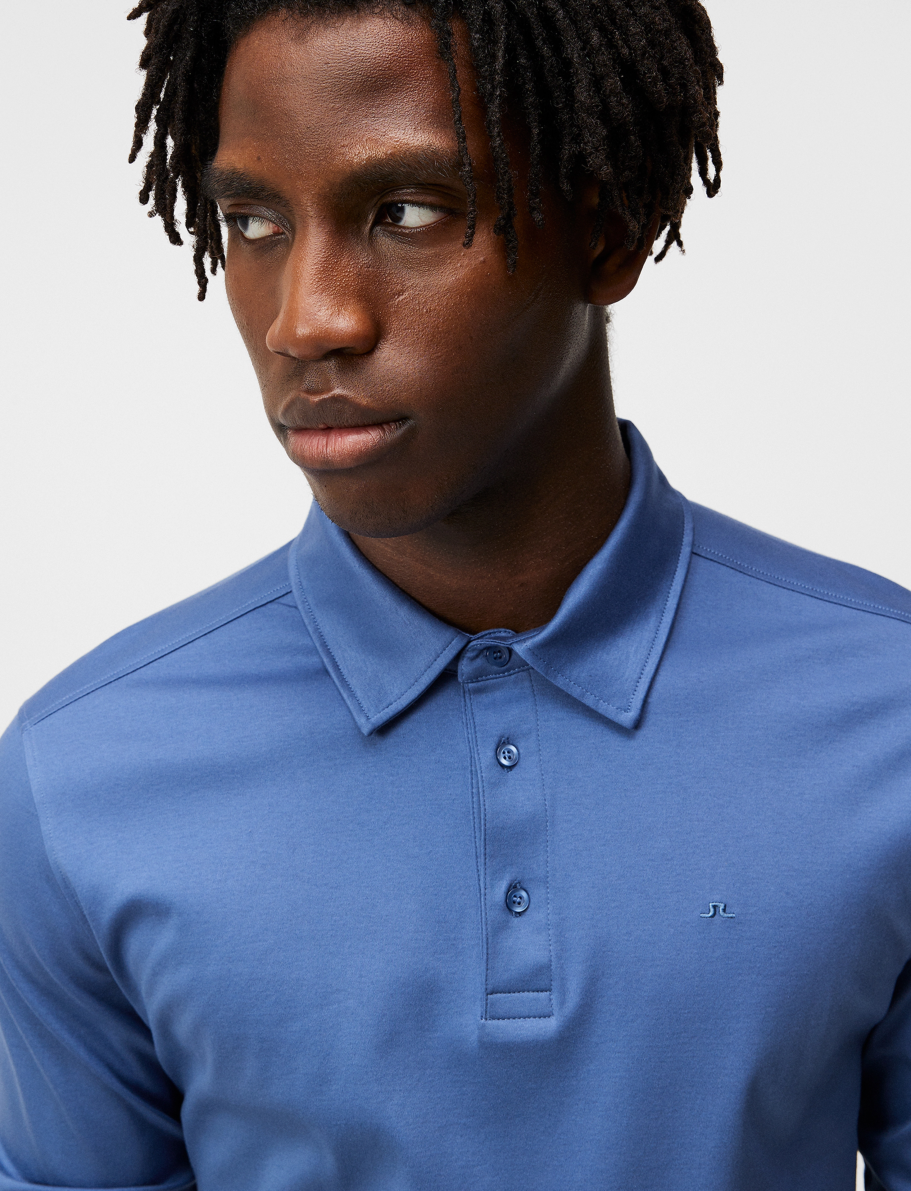 J. Lindeberg - Asher Long Sleeve Polo - bijou blue - 5