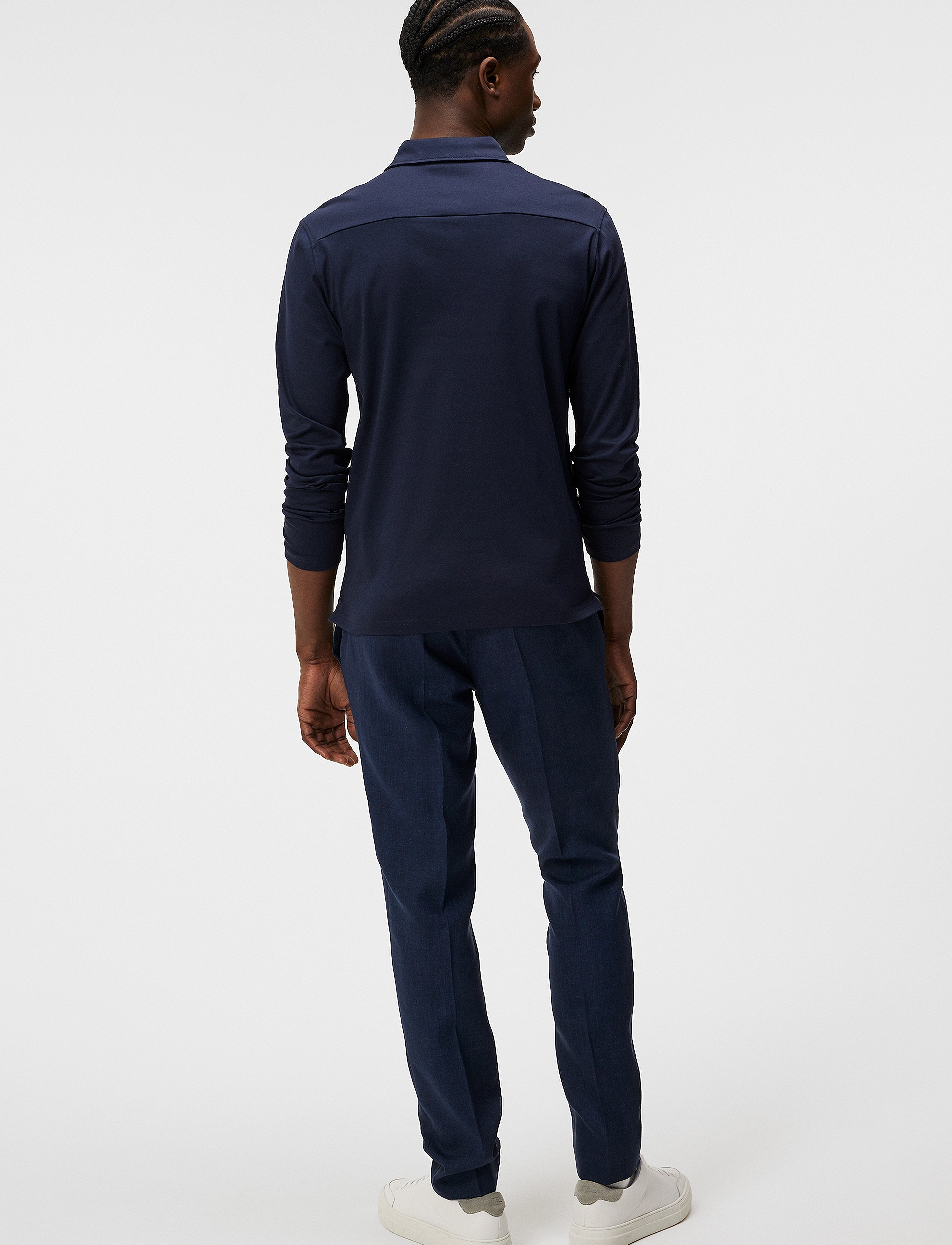 J. Lindeberg - Asher Long Sleeve Polo - jl navy - 3