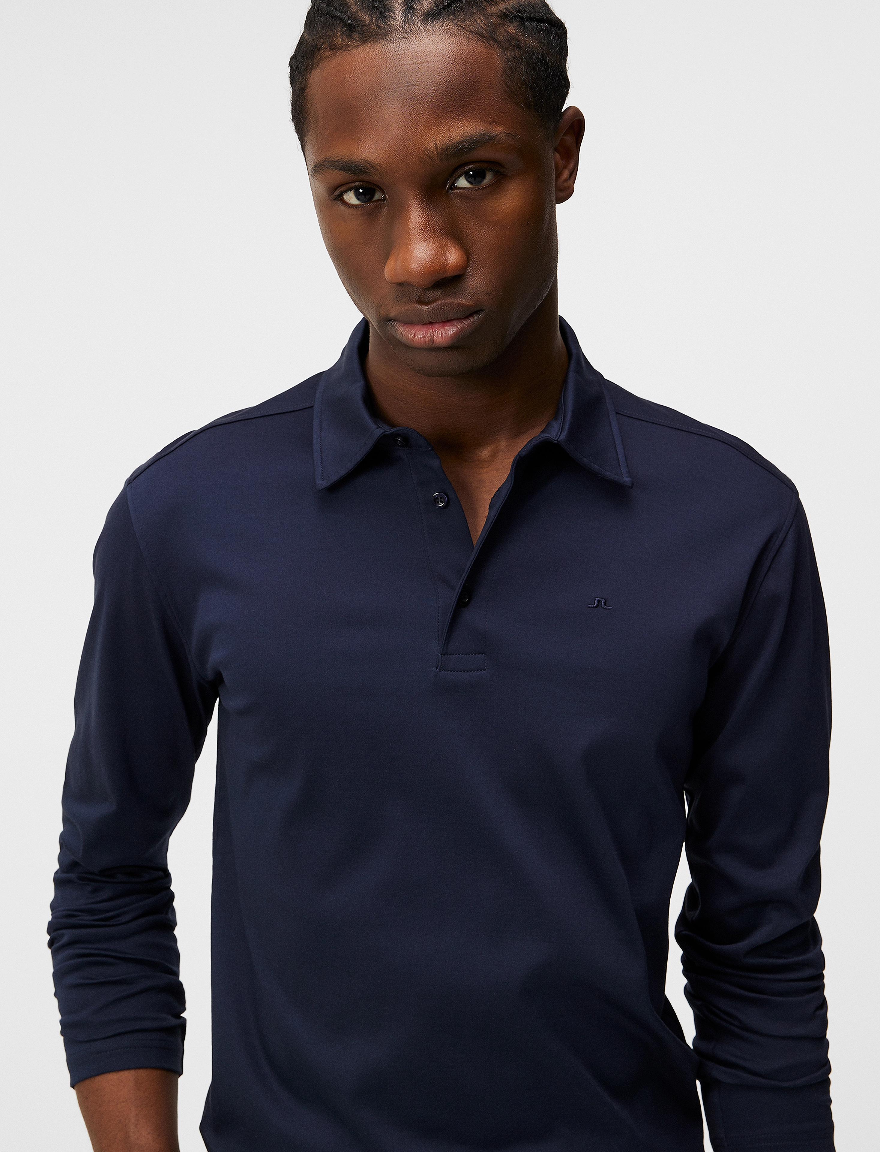 J. Lindeberg - Asher Long Sleeve Polo - jl navy - 5