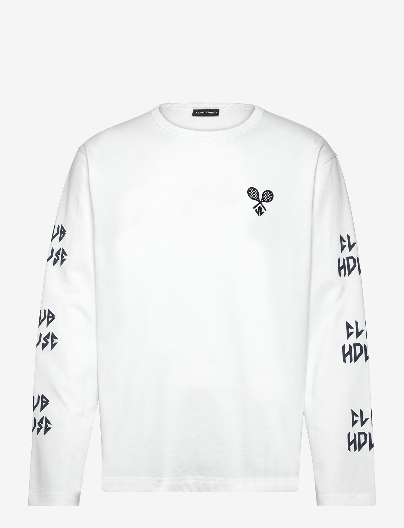 J. Lindeberg - Camilo LS Graphic T-shirt - langärmelig - white - 1