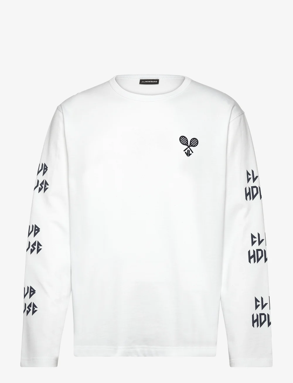 J. Lindeberg - Camilo LS Graphic T-shirt - langärmelig - white - 1