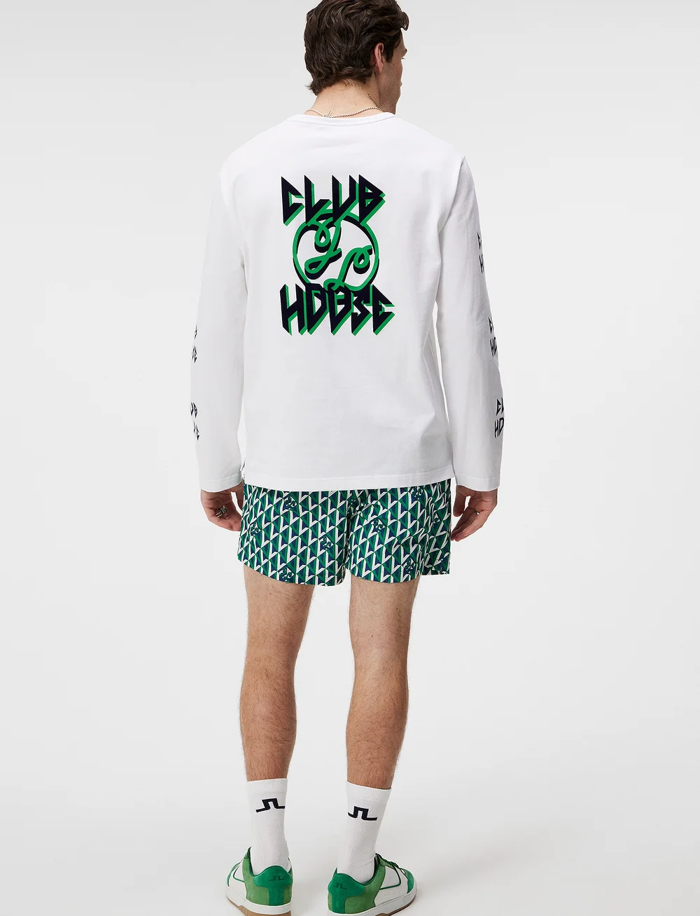 J. Lindeberg - Camilo LS Graphic T-shirt - langärmelig - white - 2