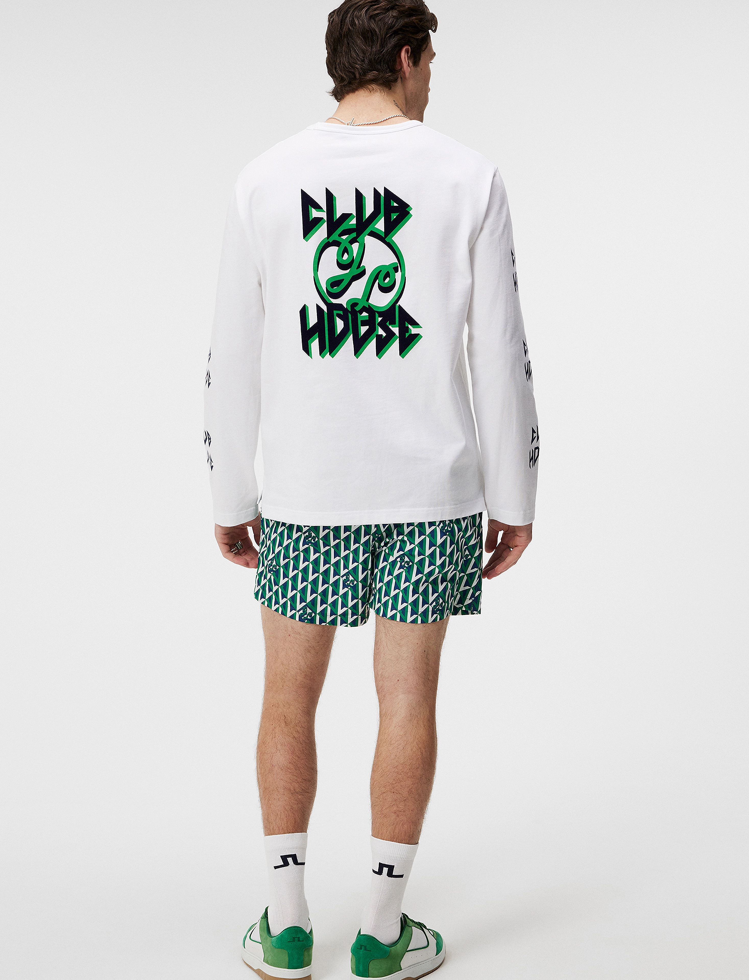 J. Lindeberg - Camilo LS Graphic T-shirt - langärmelig - white - 2