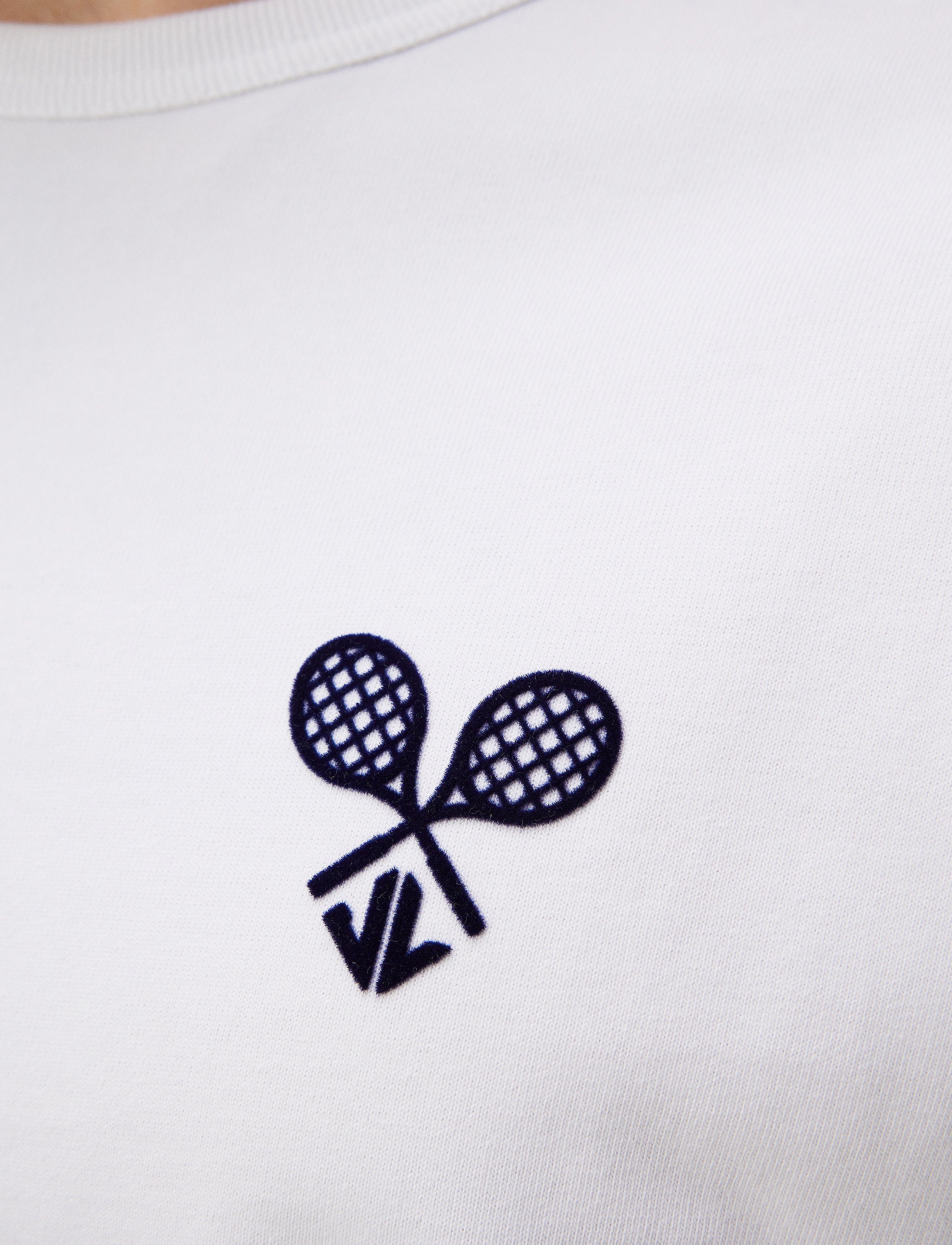 J. Lindeberg - Camilo LS Graphic T-shirt - langärmelig - white - 4