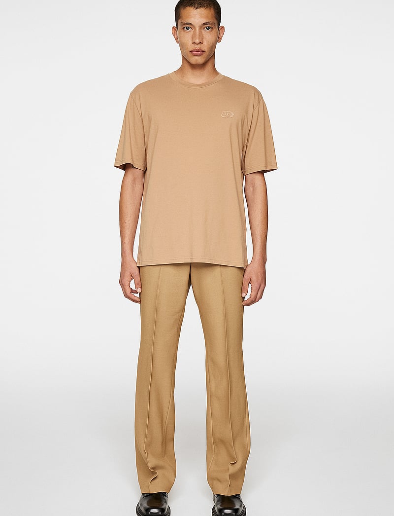 J. Lindeberg - Hale Logo T-Shirt - lühikeste varrukatega t-särgid - tiger brown - 4