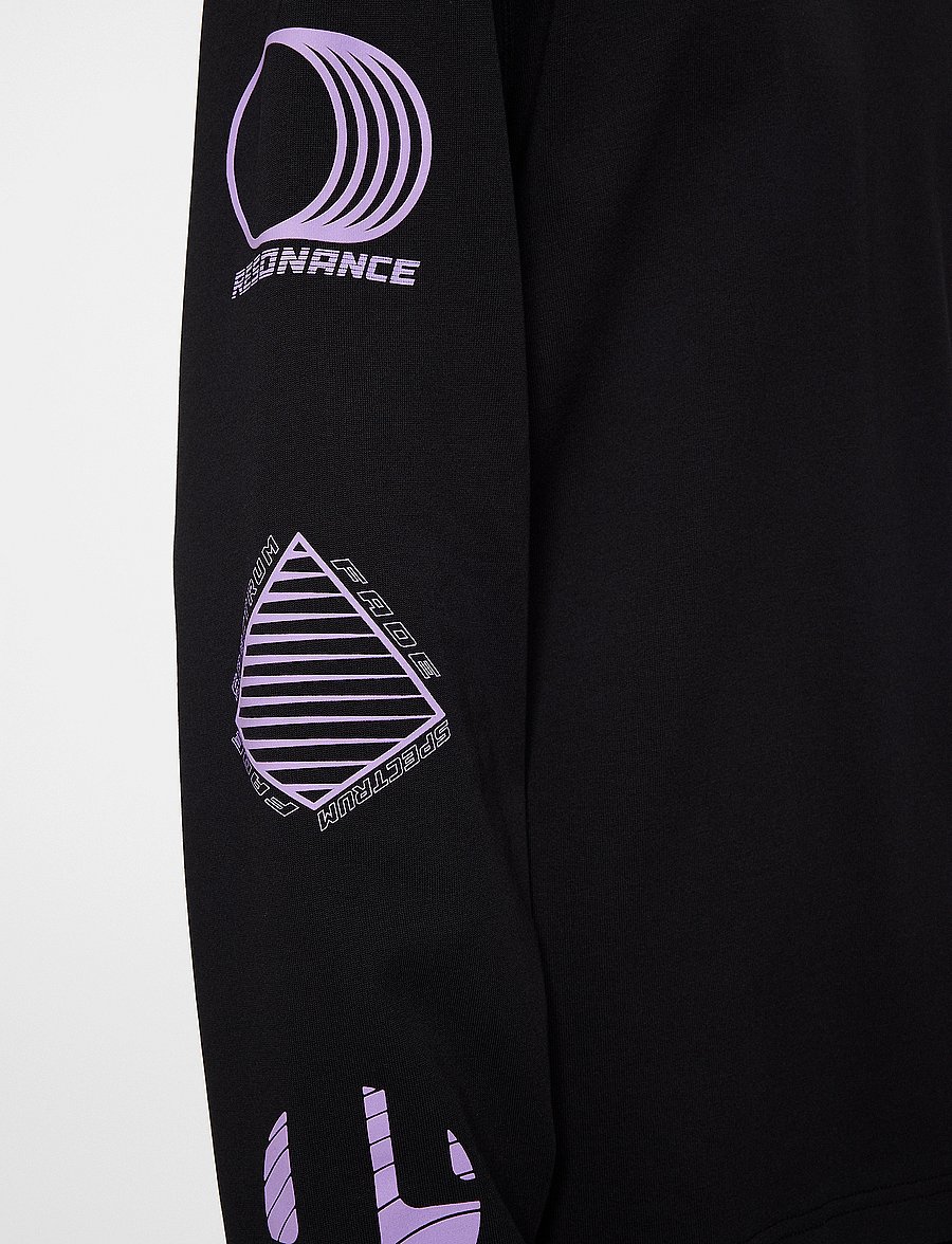J. Lindeberg - Walsh LS Print T-shirt - long-sleeved t-shirts - black - 5