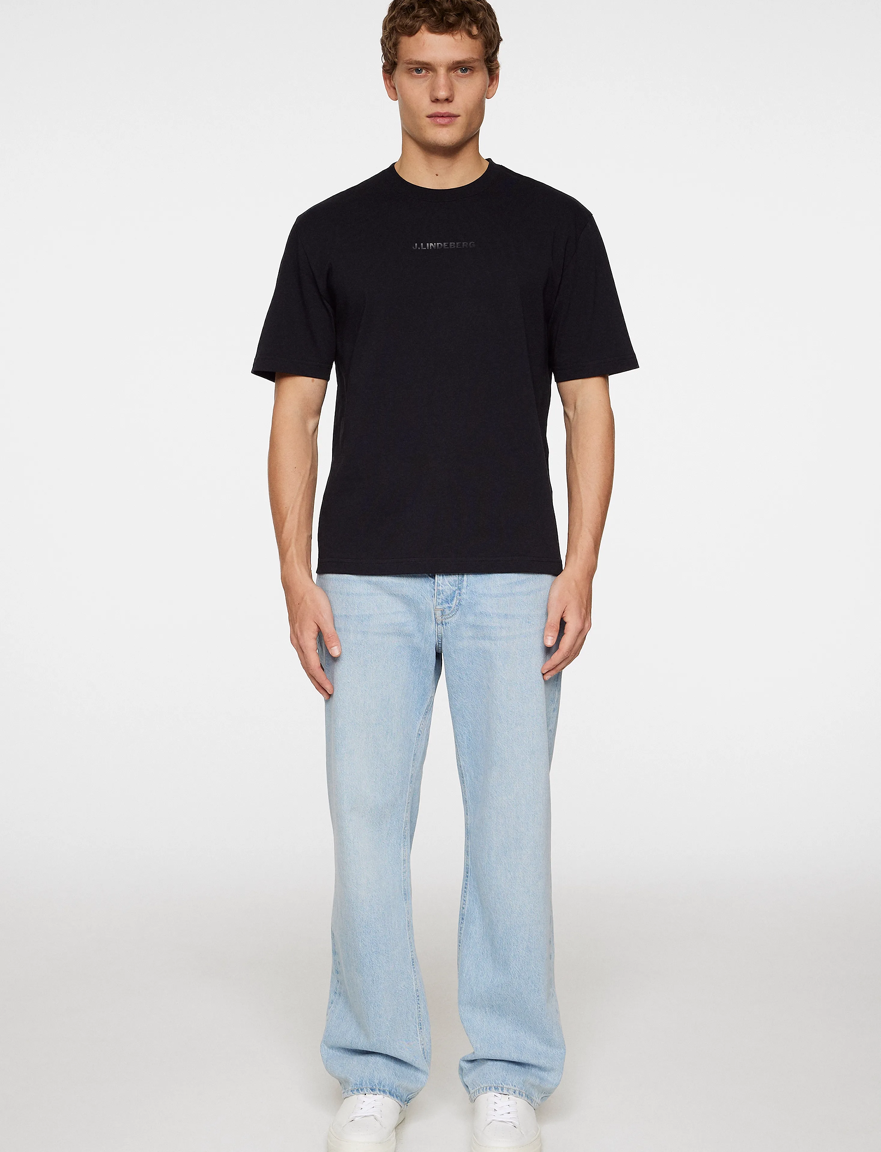 J. Lindeberg - Hale Heavy Logo T-shirt - black - 4
