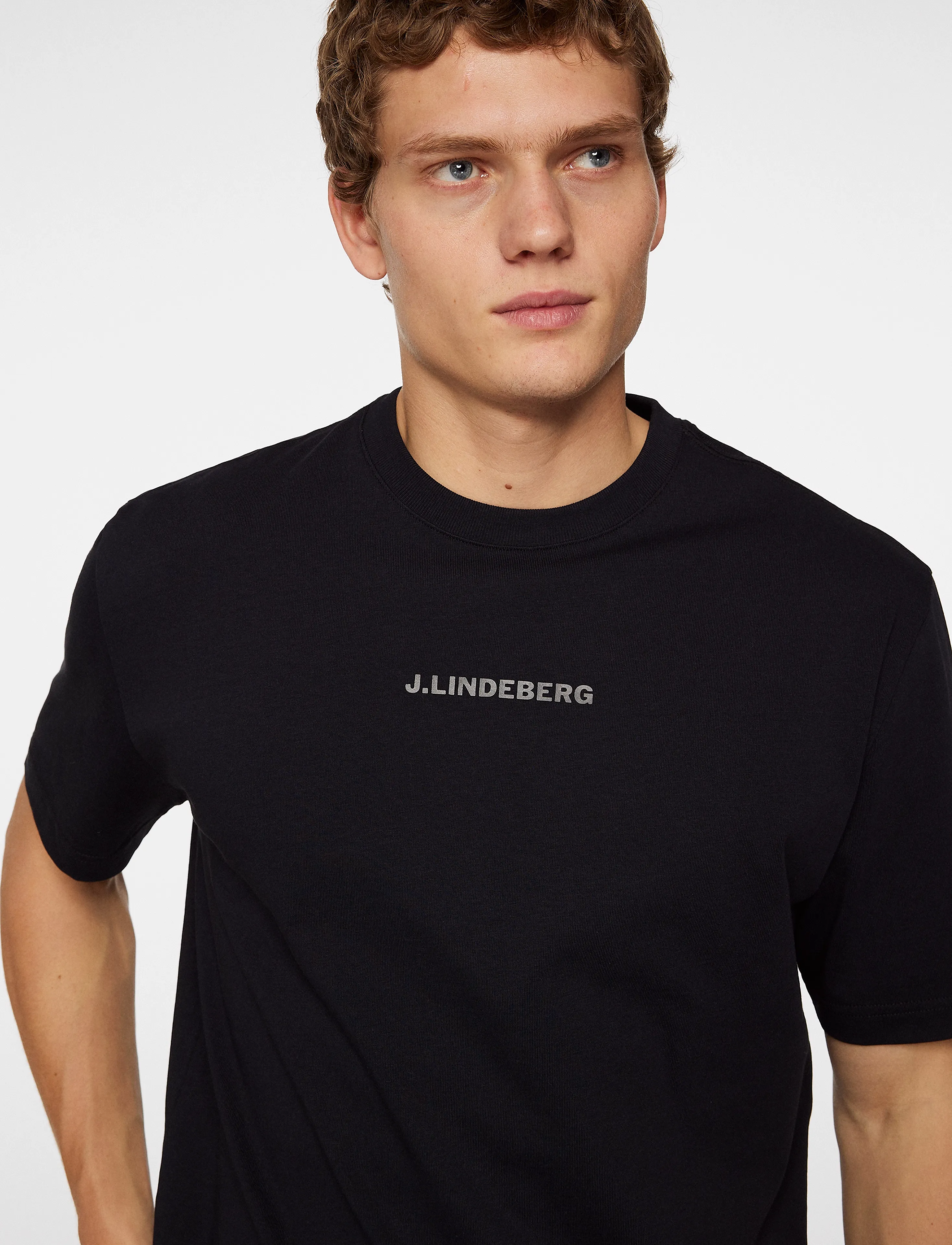 J. Lindeberg - Hale Heavy Logo T-shirt - black - 5