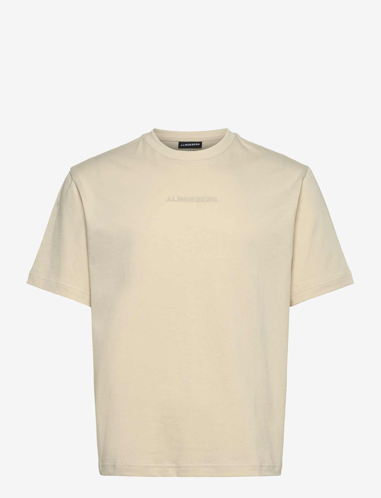 J. Lindeberg - Hale Heavy Logo T-shirt - stutterma bolir - moonbeam - 1