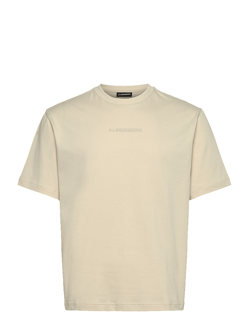 J. Lindeberg - Hale Heavy Logo T-shirt - lyhythihaiset - moonbeam - 1