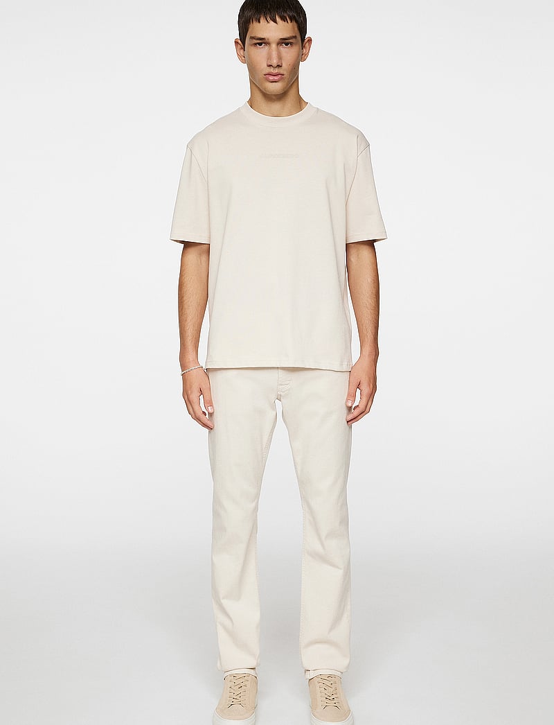 J. Lindeberg - Hale Heavy Logo T-shirt - lyhythihaiset - moonbeam - 4