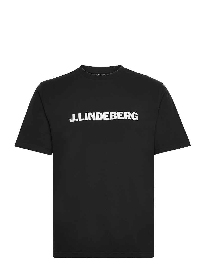 J. Lindeberg - Parcy Logo Tee - lühikeste varrukatega t-särgid - black - 1