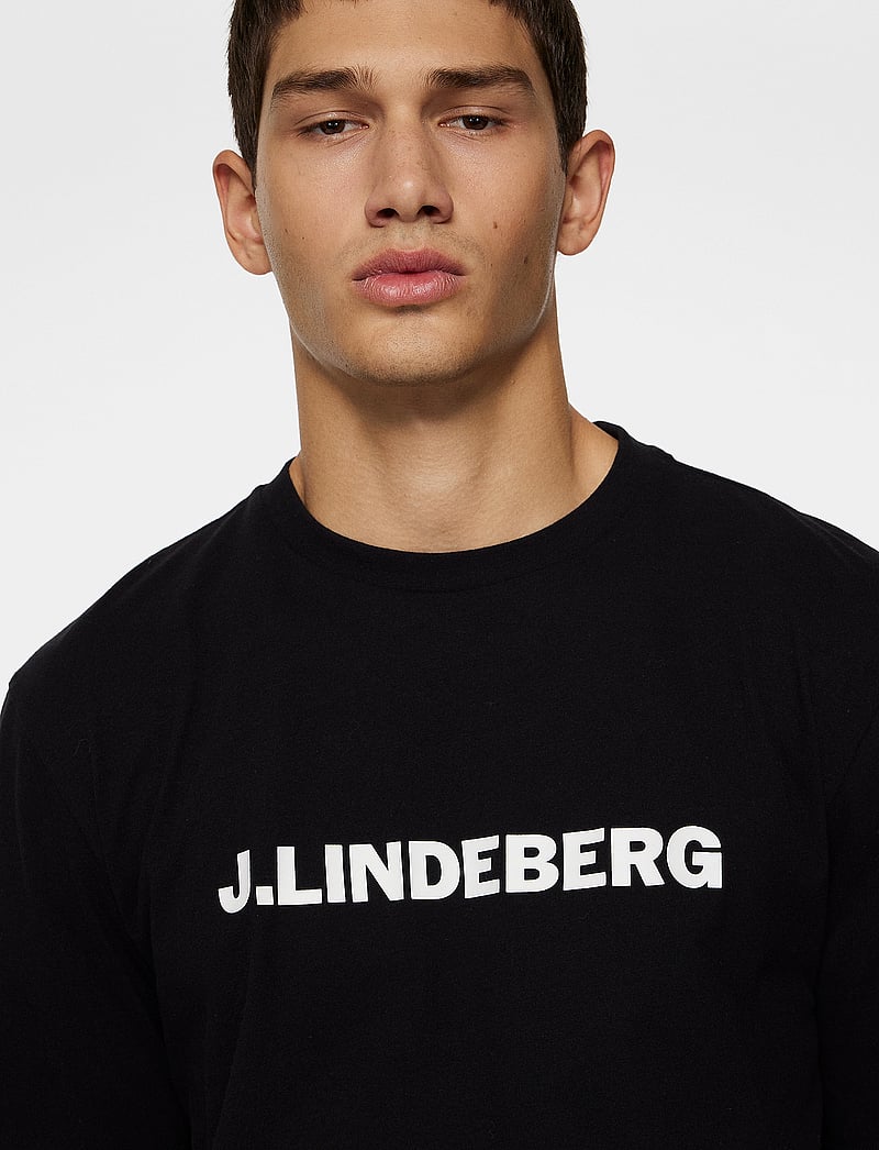J. Lindeberg - Parcy Logo Tee - lühikeste varrukatega t-särgid - black - 5