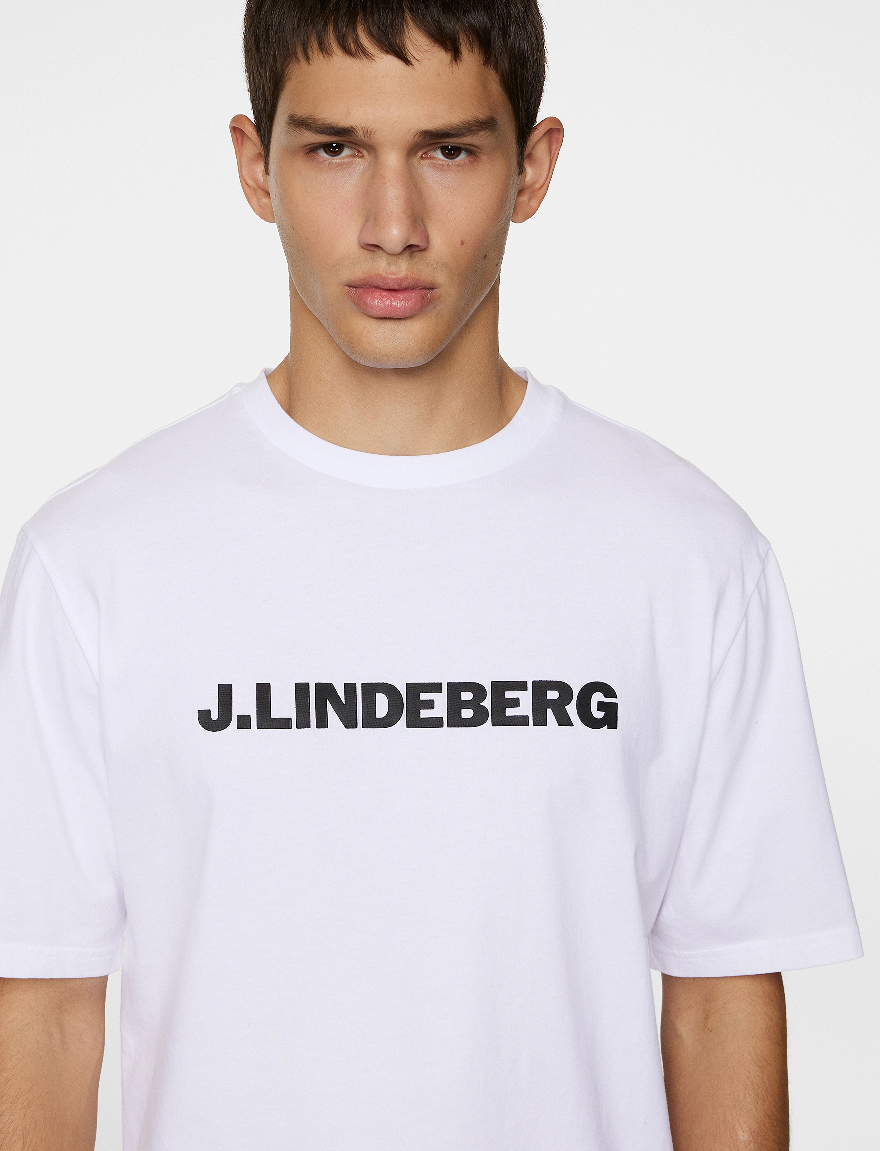 J. Lindeberg - Parcy Logo Tee - short-sleeved t-shirts - white - 5