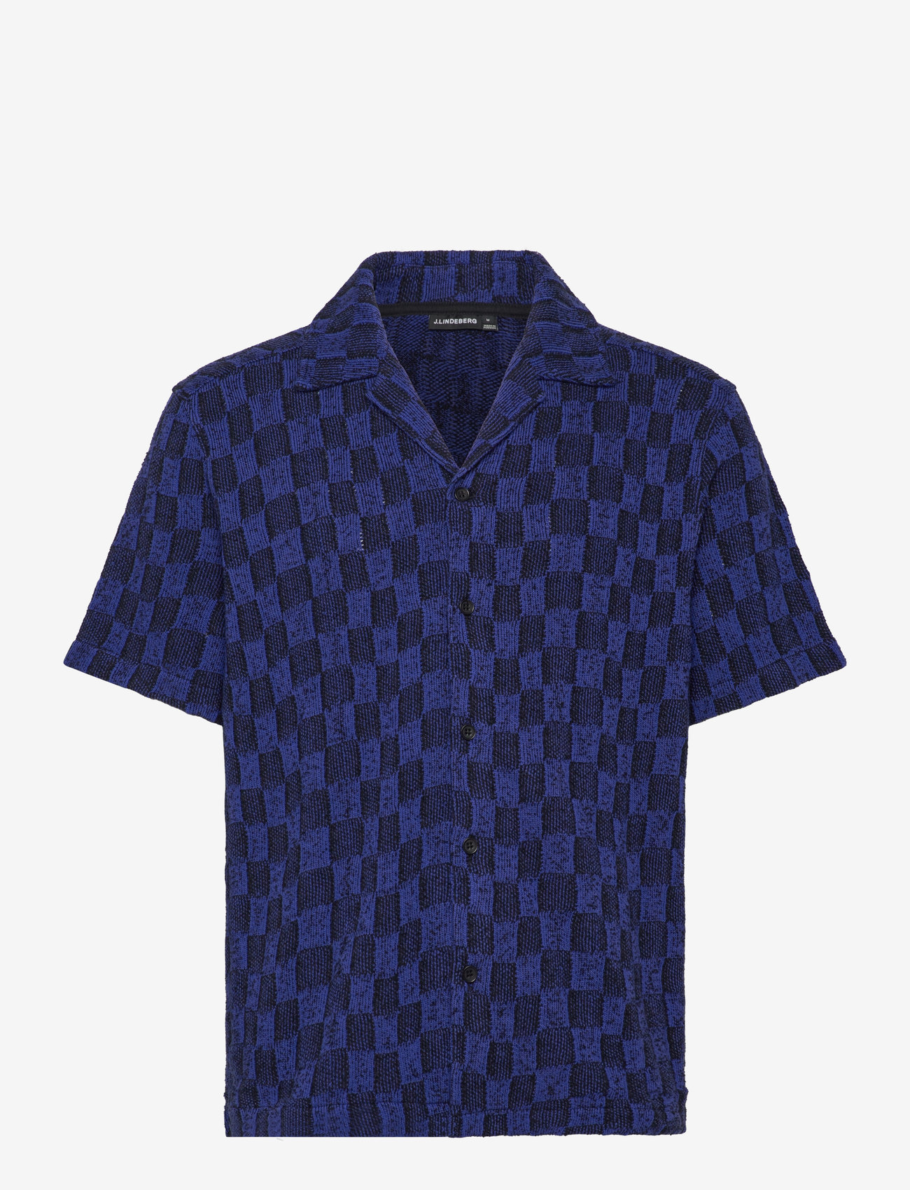 J. Lindeberg - Torpa Resort Jersey Shirt - lühikeste varrukatega särgid - bridge stack blue - 1