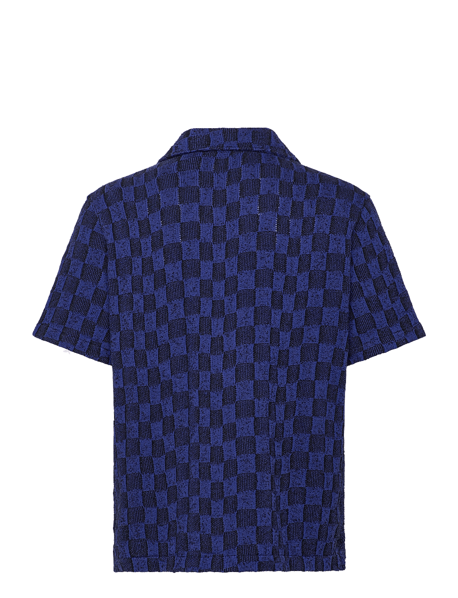 J. Lindeberg - Torpa Resort Jersey Shirt - kurzarmhemden - bridge stack blue - 2