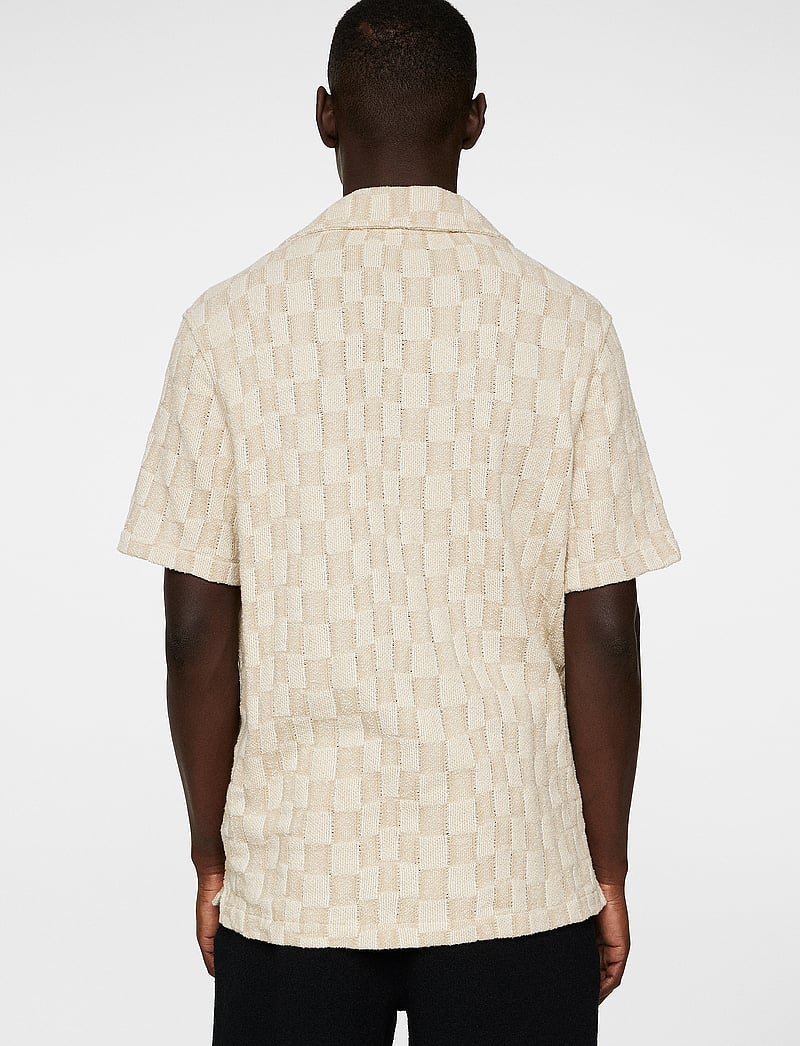 J. Lindeberg - Torpa Resort Jersey Shirt - krótki rękaw - bridge stack moonbeam - 3