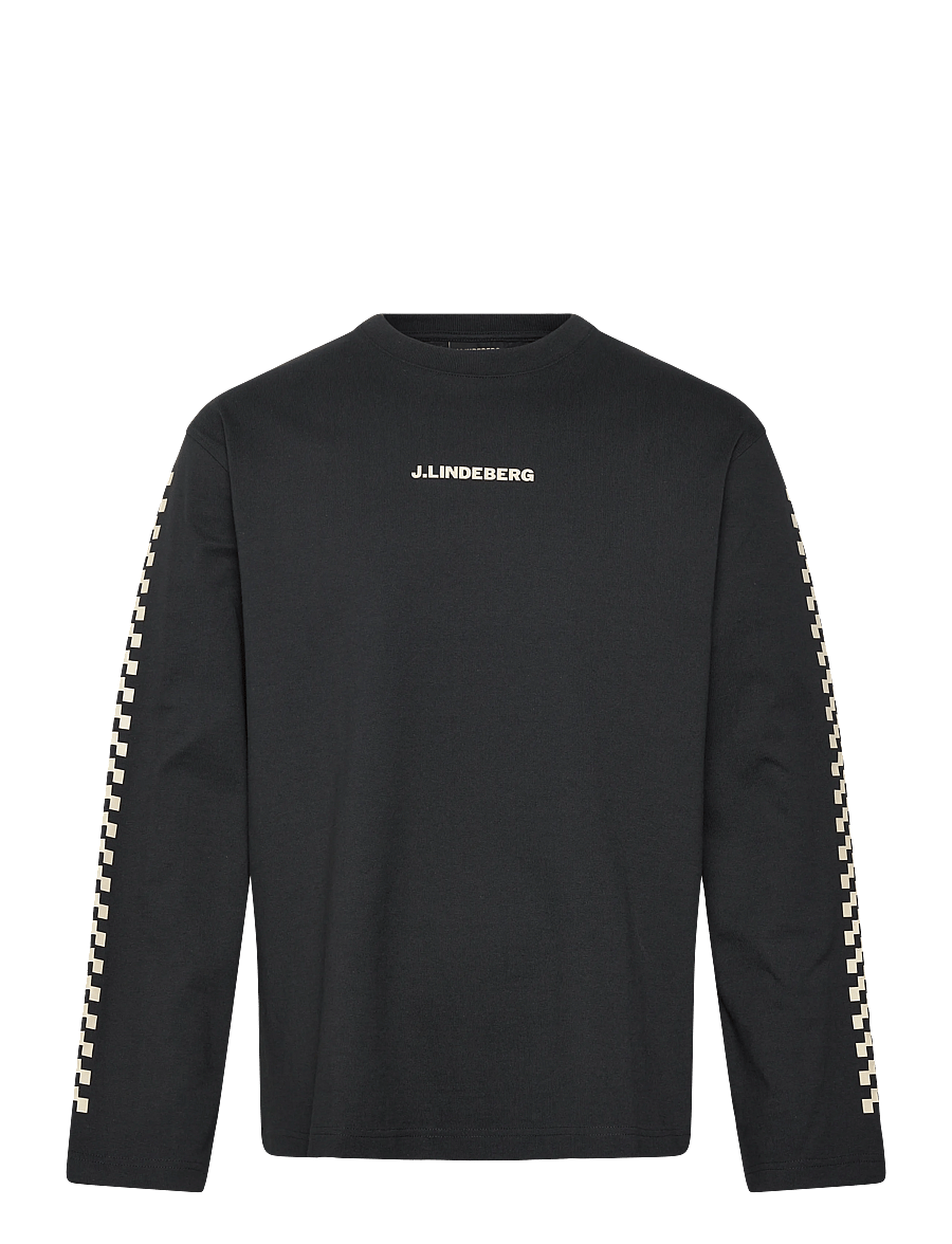 J. Lindeberg - Walsh LS Print T-shirt - langärmelig - black - 1