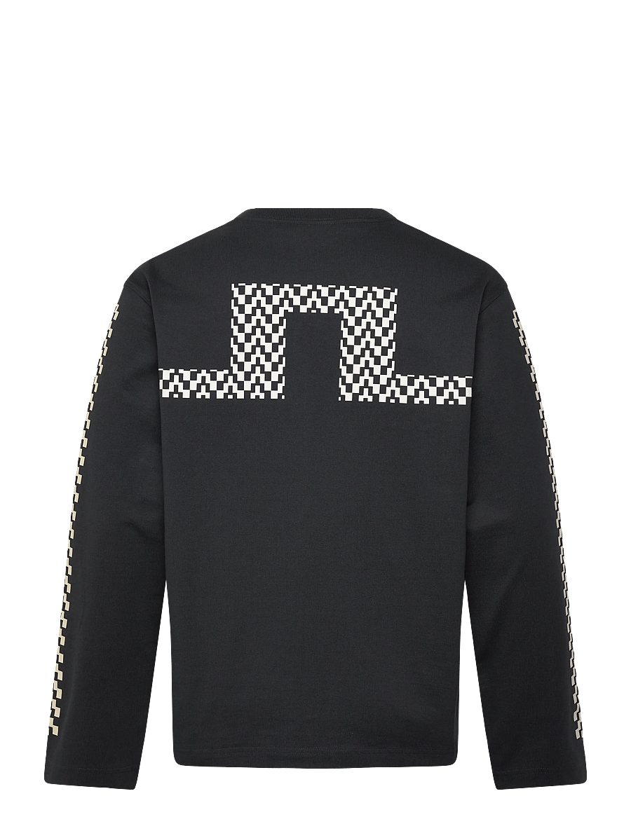 J. Lindeberg - Walsh LS Print T-shirt - langärmelig - black - 2