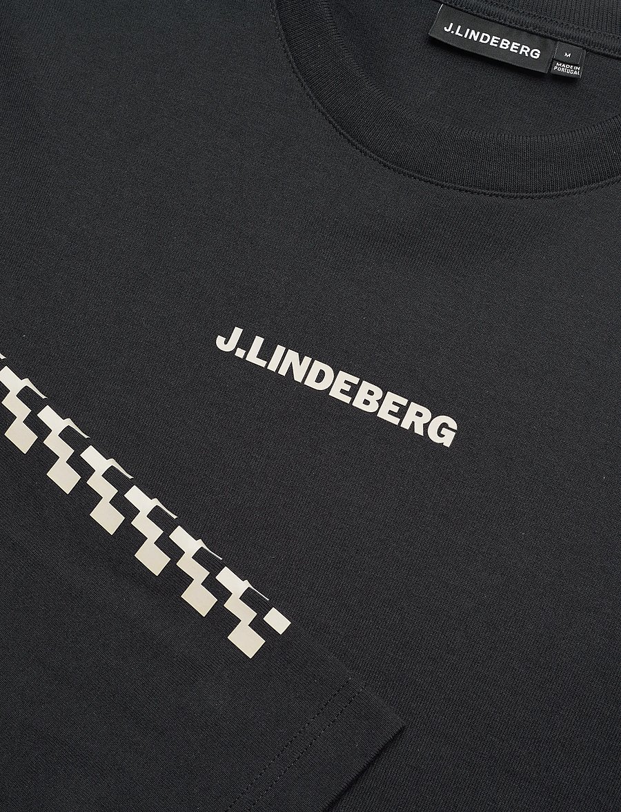 J. Lindeberg - Walsh LS Print T-shirt - langärmelig - black - 5