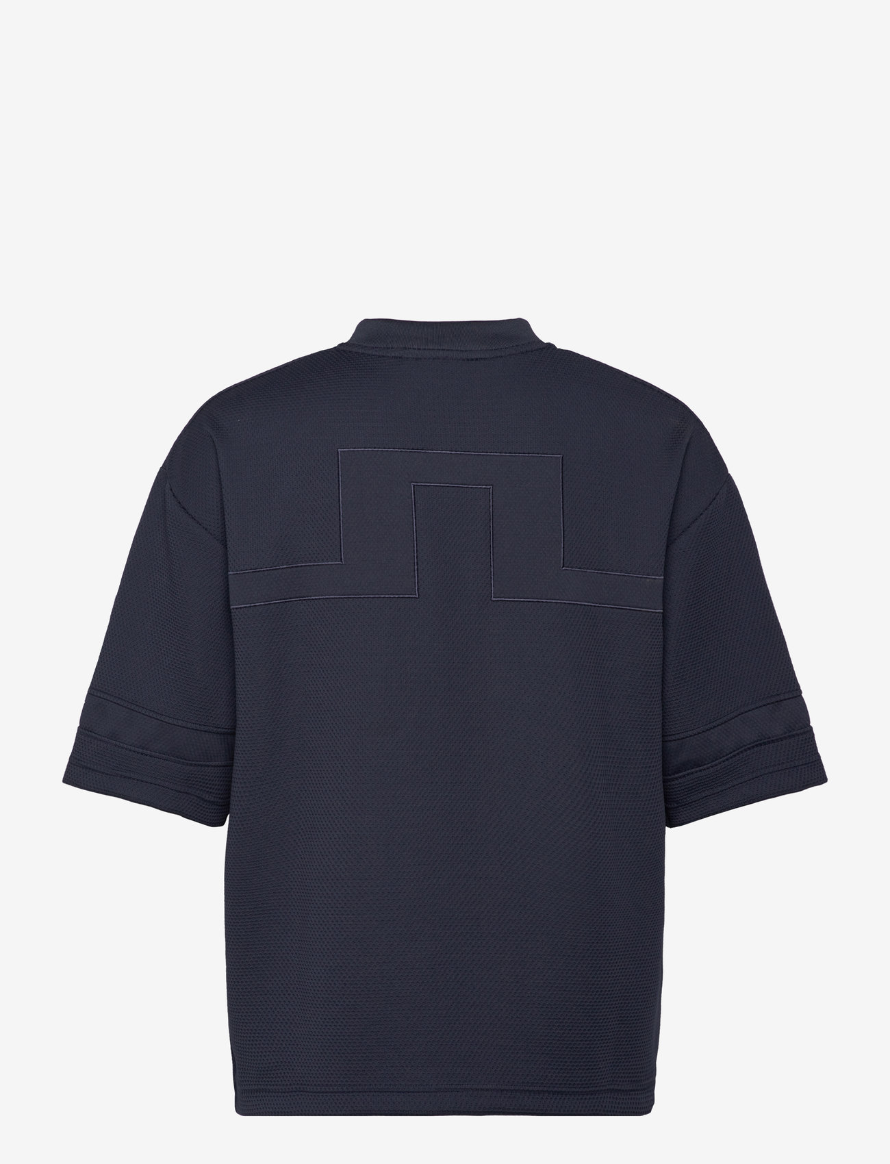 J. Lindeberg - Milos Jersey Mesh Tee - t-shirts med v-hals - jl navy - 2