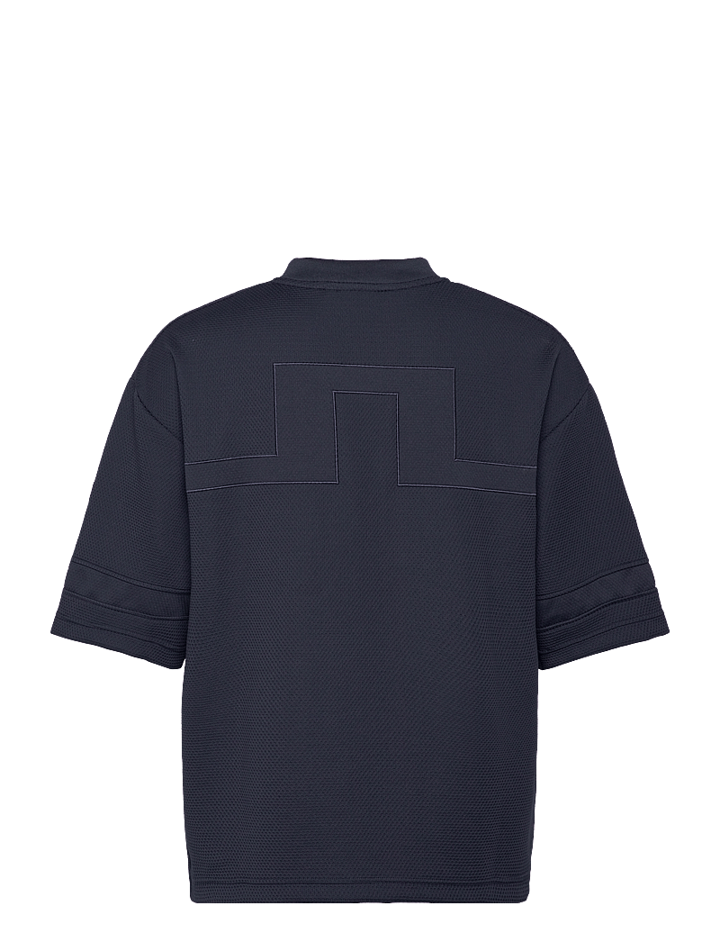 J. Lindeberg - Milos Jersey Mesh Tee - t-shirts med v-hals - jl navy - 2