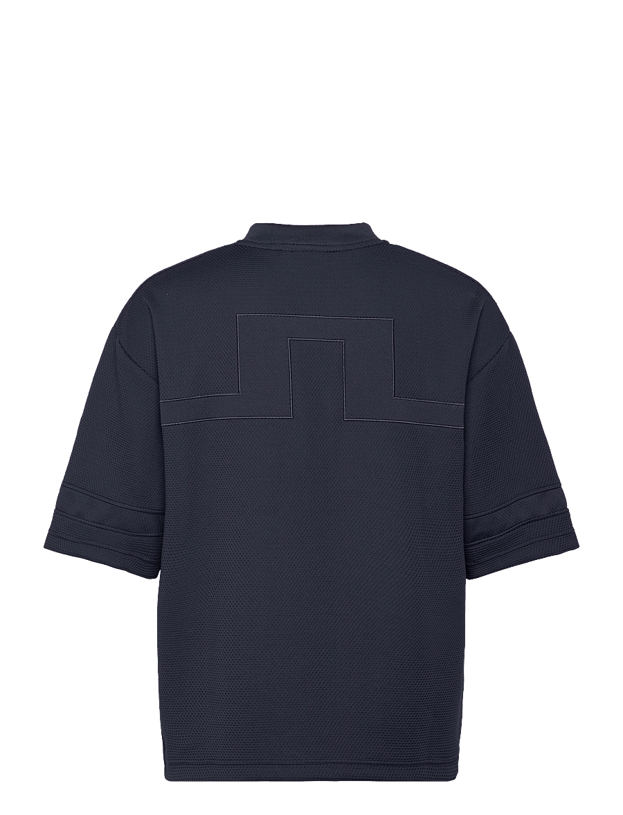 J. Lindeberg - Milos Jersey Mesh Tee - t-shirts mit v-ausschnitt - jl navy - 2