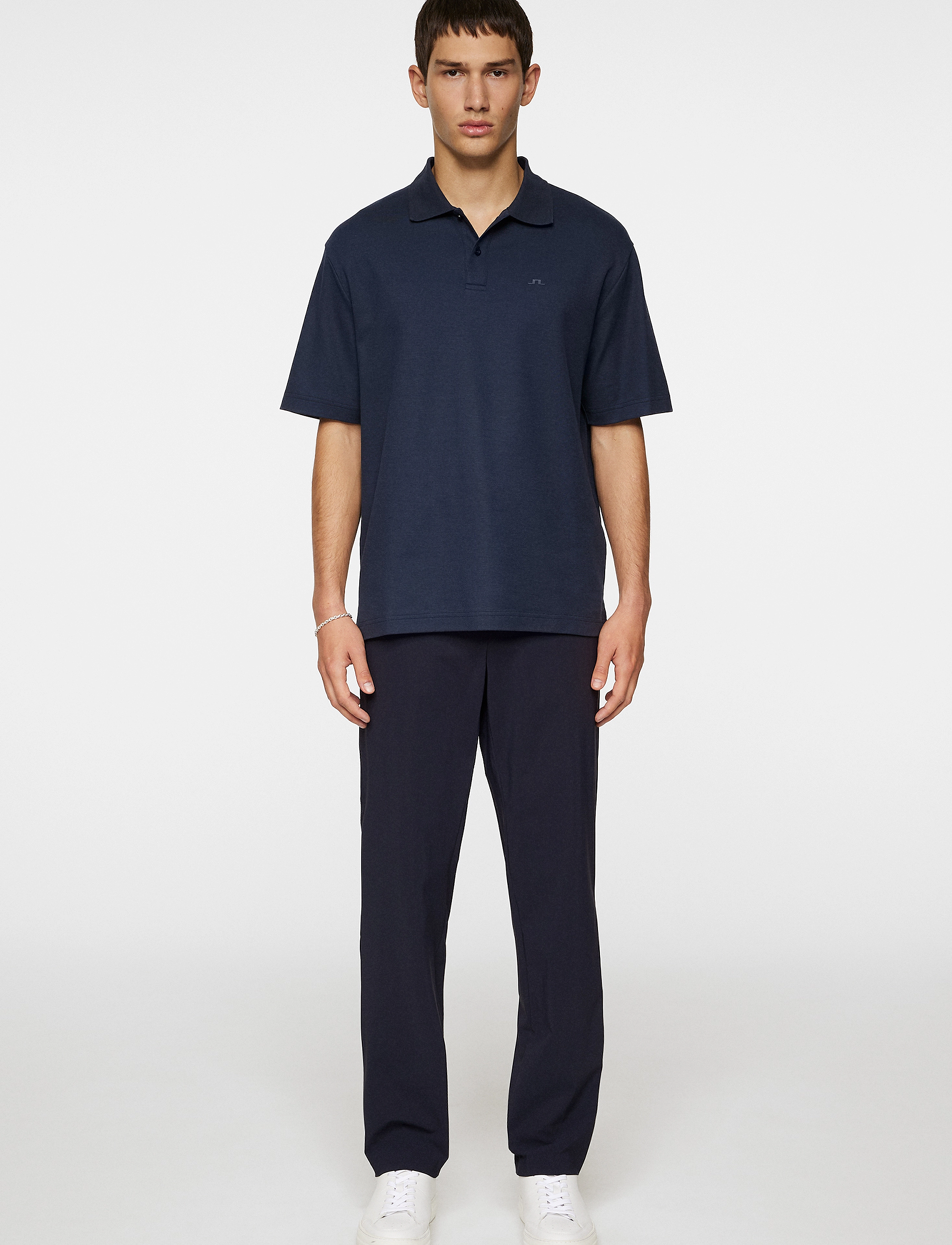 J. Lindeberg - Trond Polo Pique - kortærmede poloer - jl navy - 4
