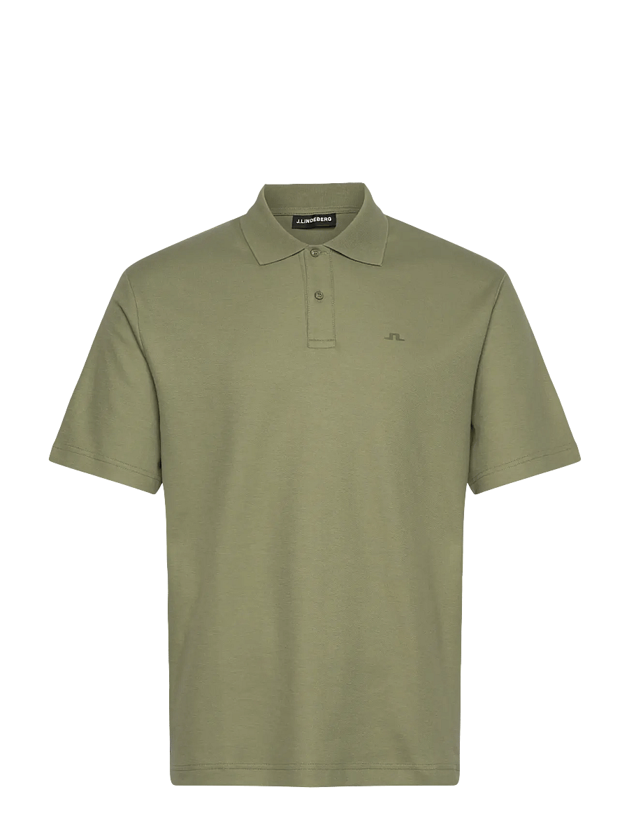 J. Lindeberg - Trond Polo Pique - kortærmede poloer - olivine - 0