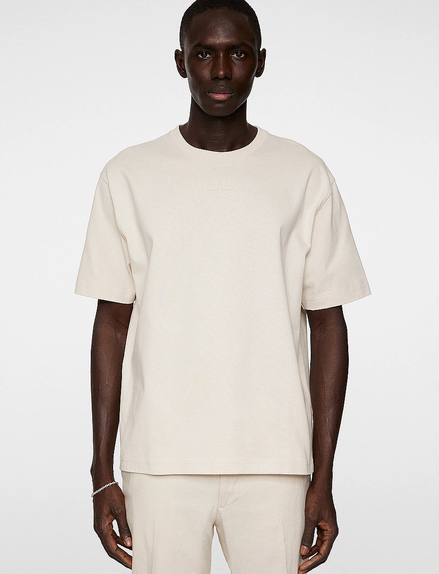 J. Lindeberg - Tjorn Bridge T-Shirt - korte mouwen - moonbeam - 0