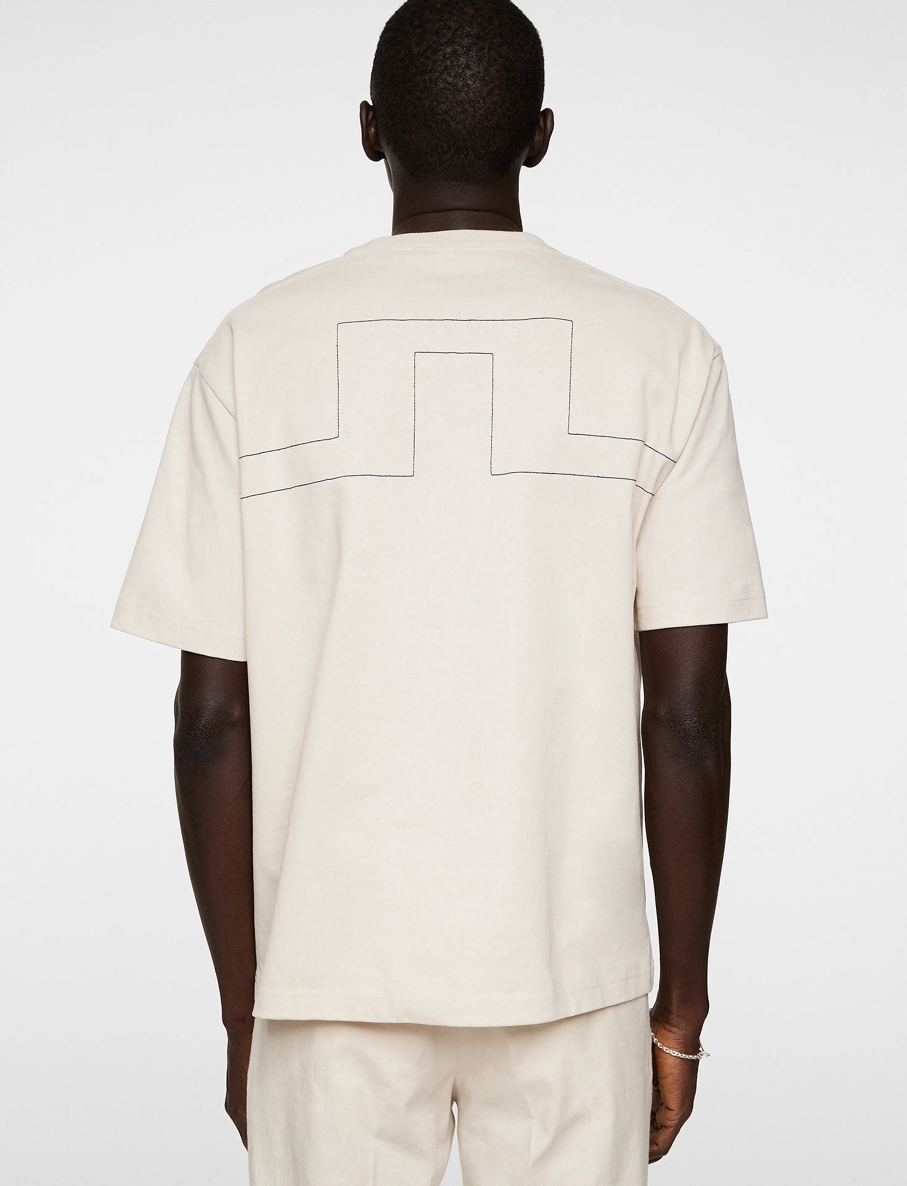 J. Lindeberg - Tjorn Bridge T-Shirt - kortærmede t-shirts - moonbeam - 2