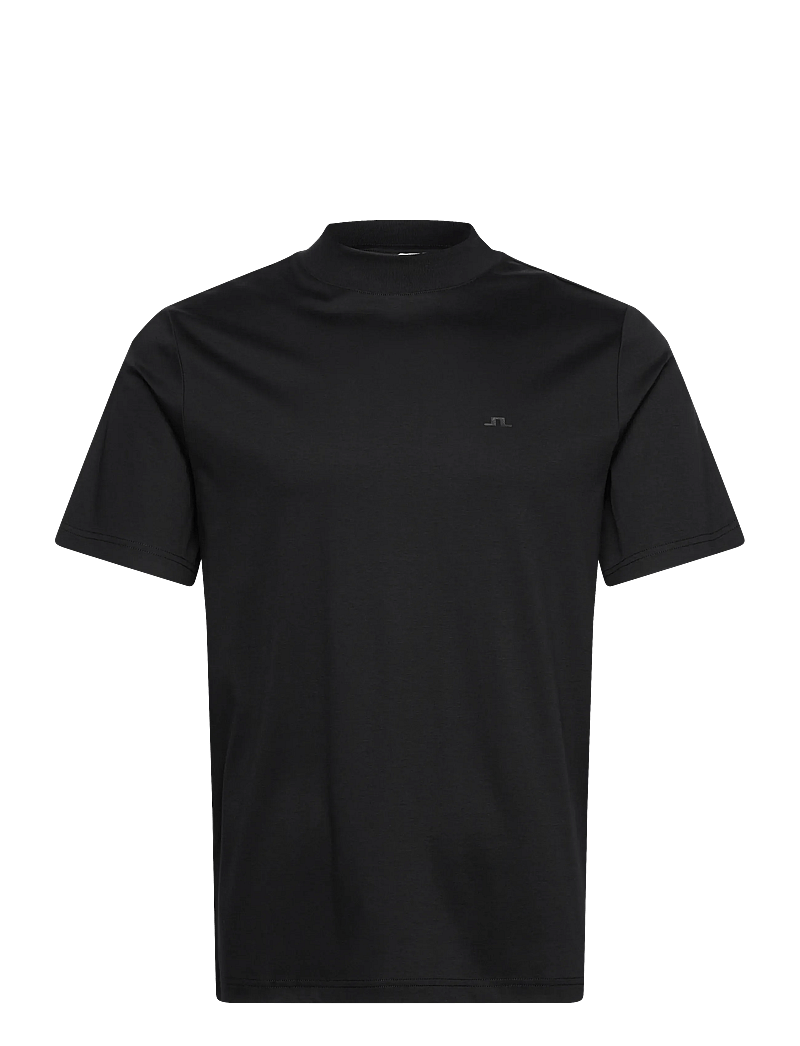 J. Lindeberg - Ace Mock Neck T-Shirt - kortärmade t-shirts - black - 1