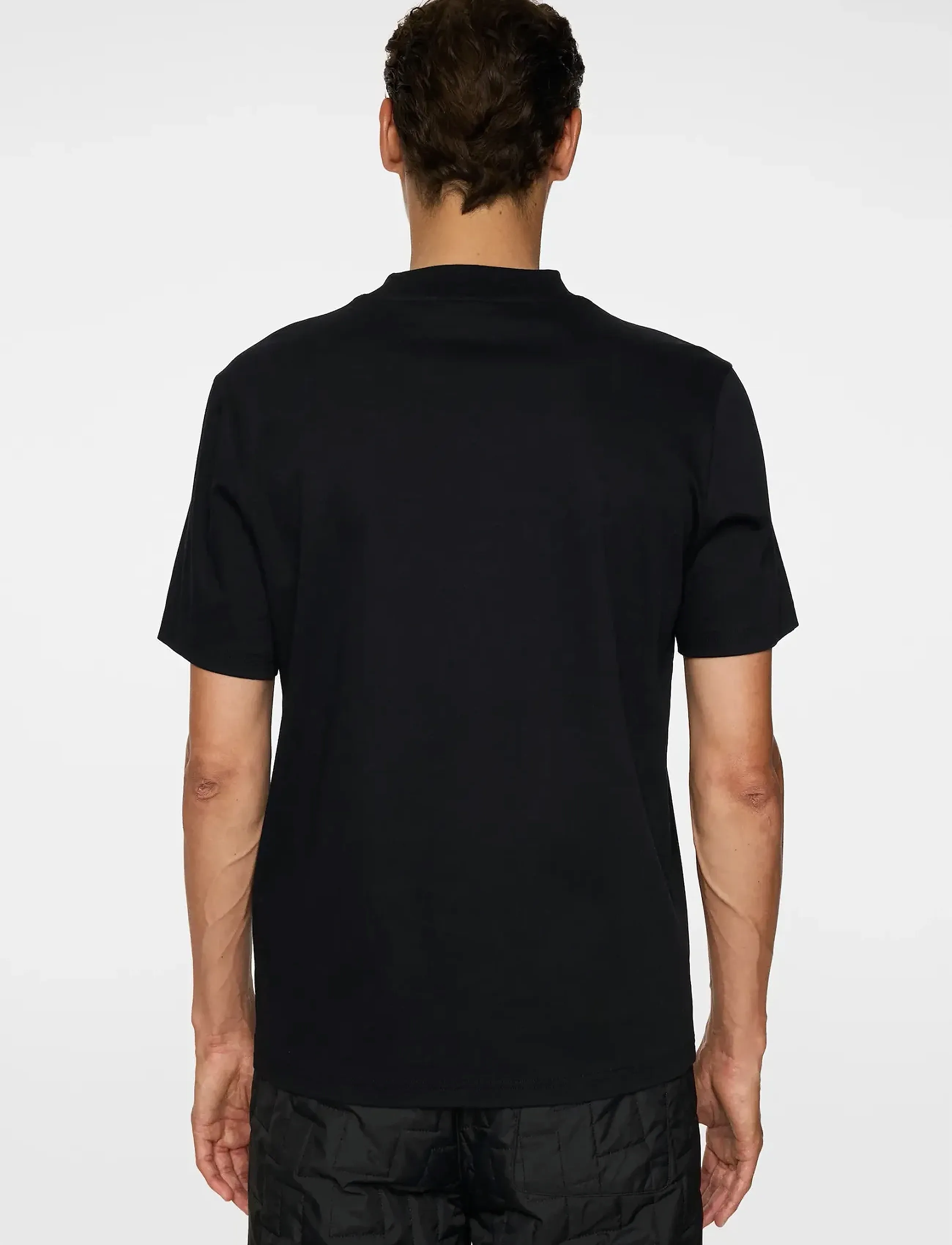 J. Lindeberg - Ace Mock Neck T-Shirt - kortärmade t-shirts - black - 3