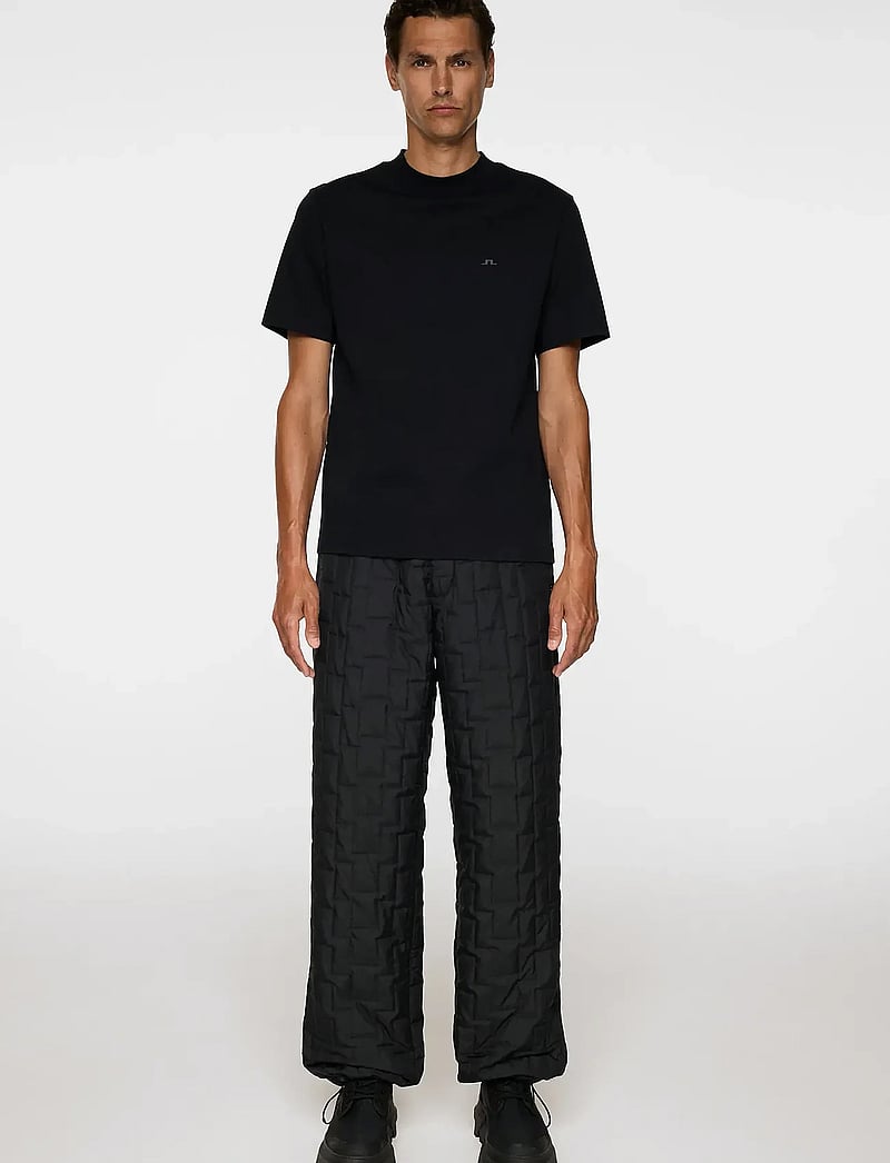 J. Lindeberg - Ace Mock Neck T-Shirt - kortärmade t-shirts - black - 4